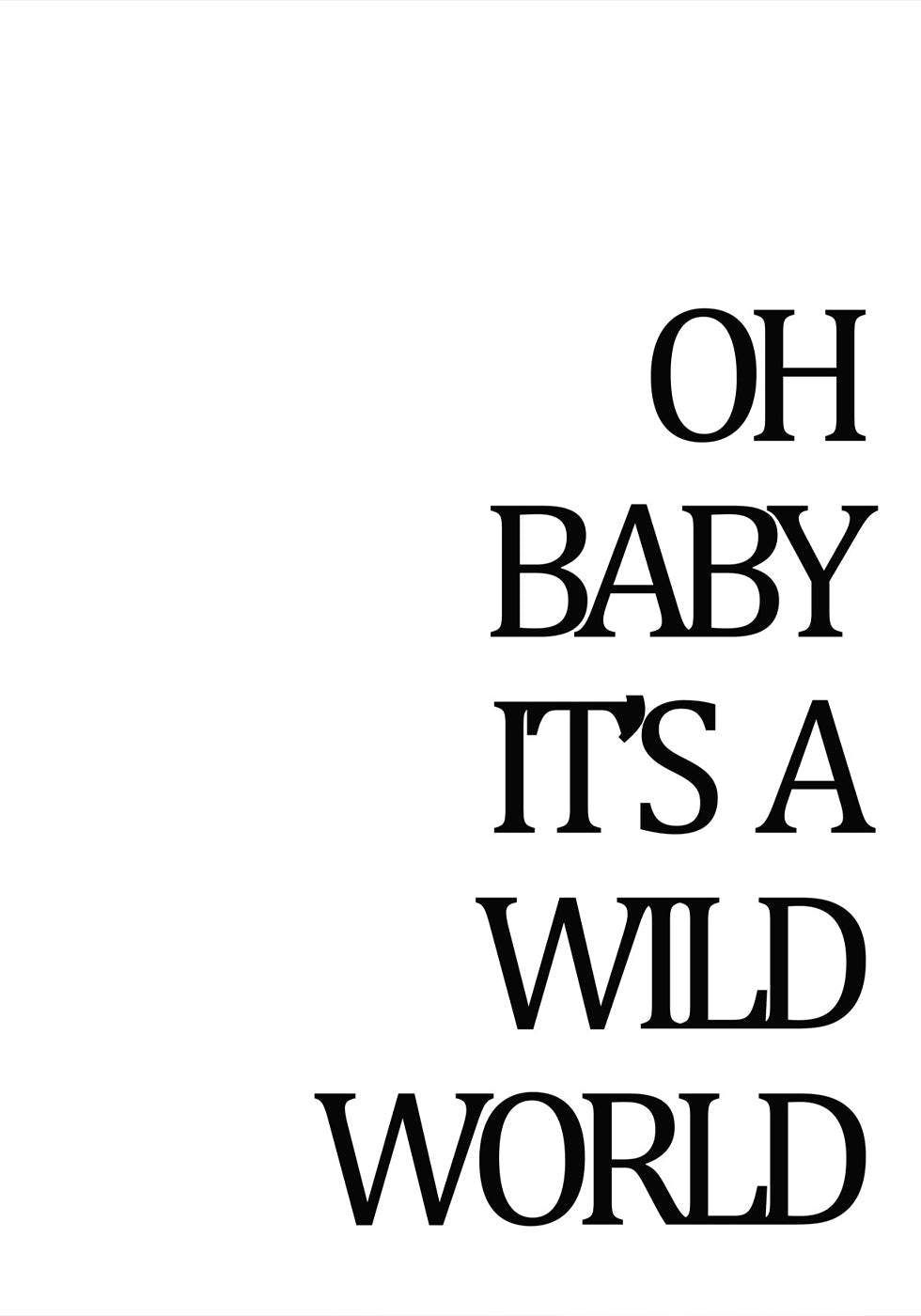 Wild World Poster