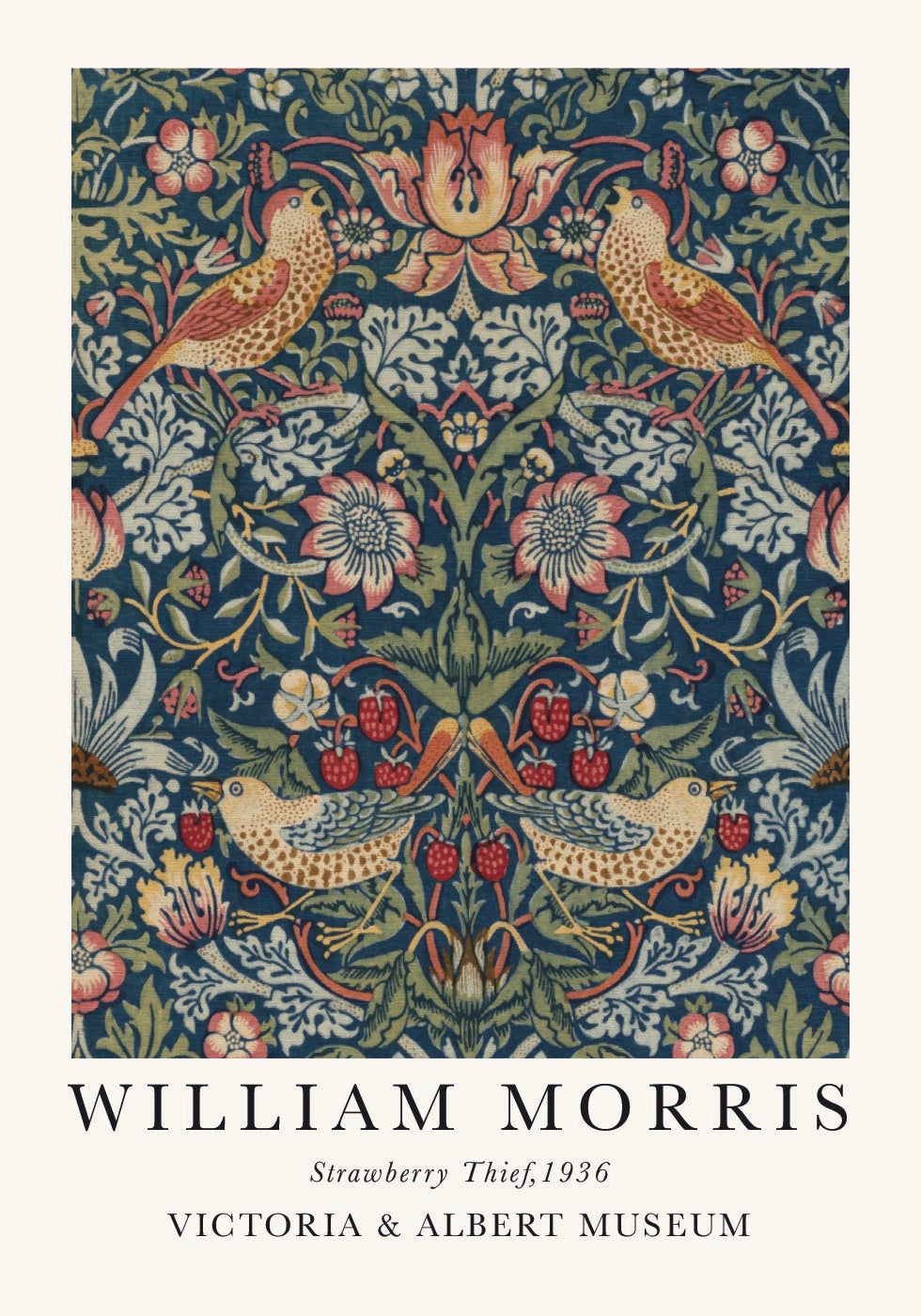 William Morris - Strawberry Thief Poster