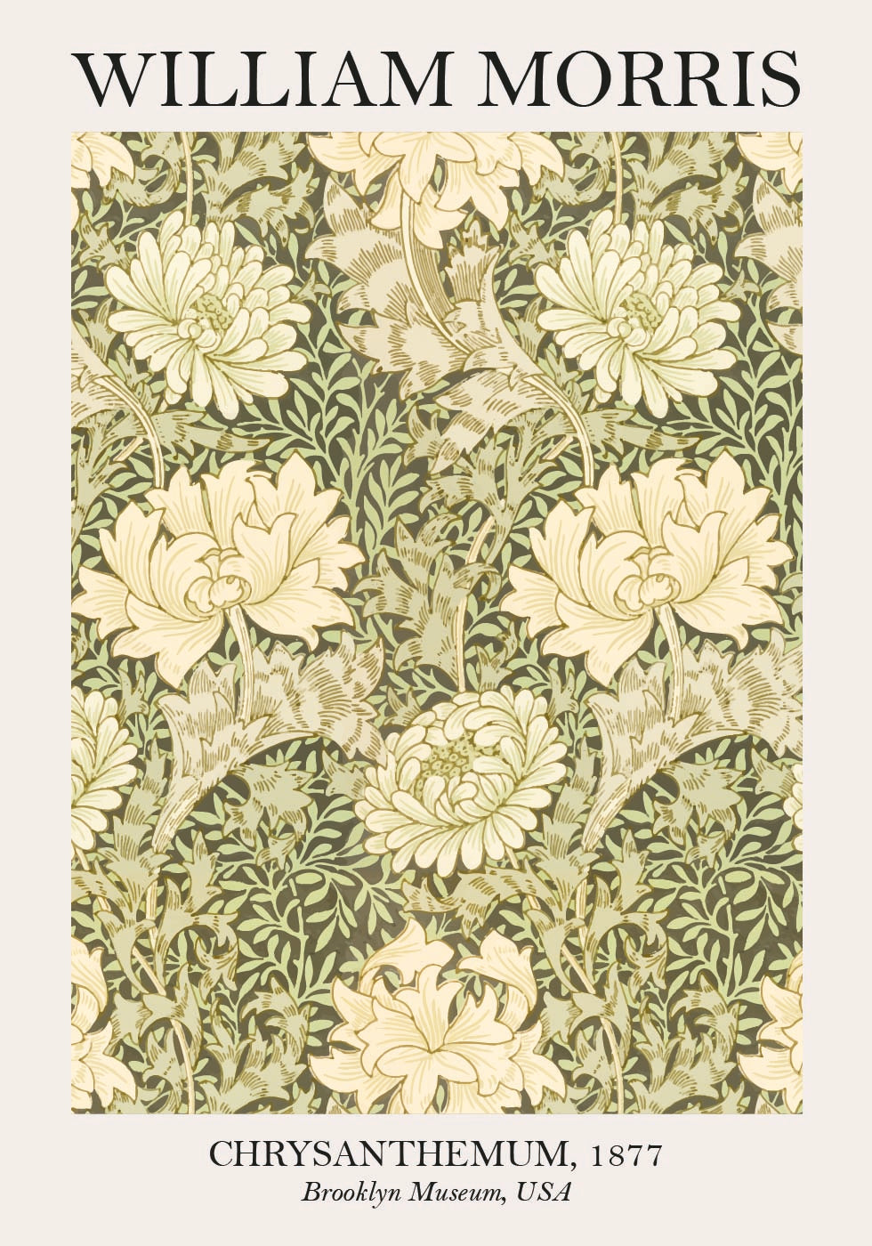 William Morris Chrysanthemum Poster