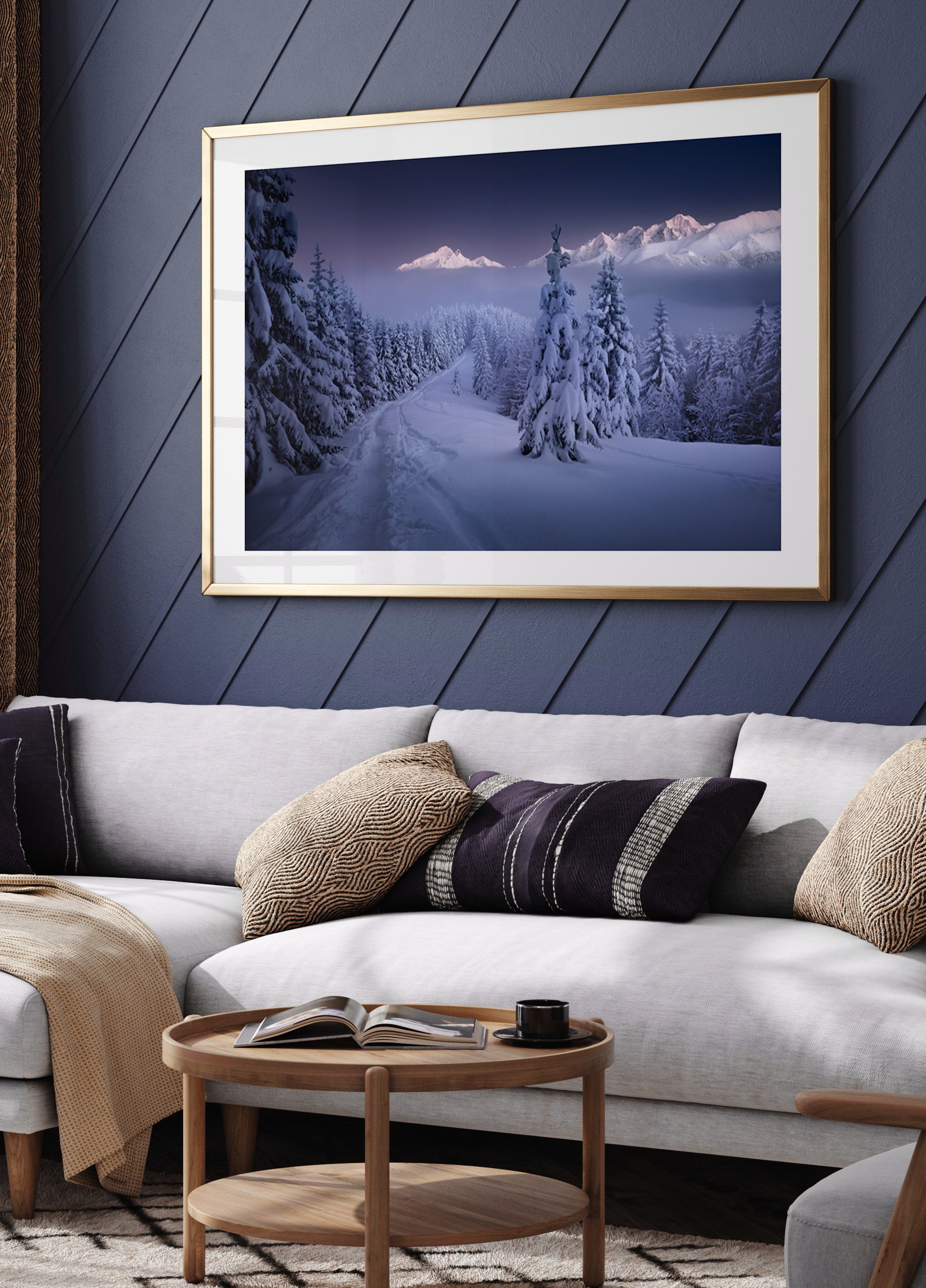 Winter Forest Mountain Path
