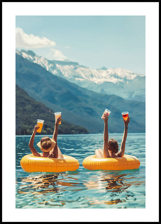 Relaxing on the Lake Poster