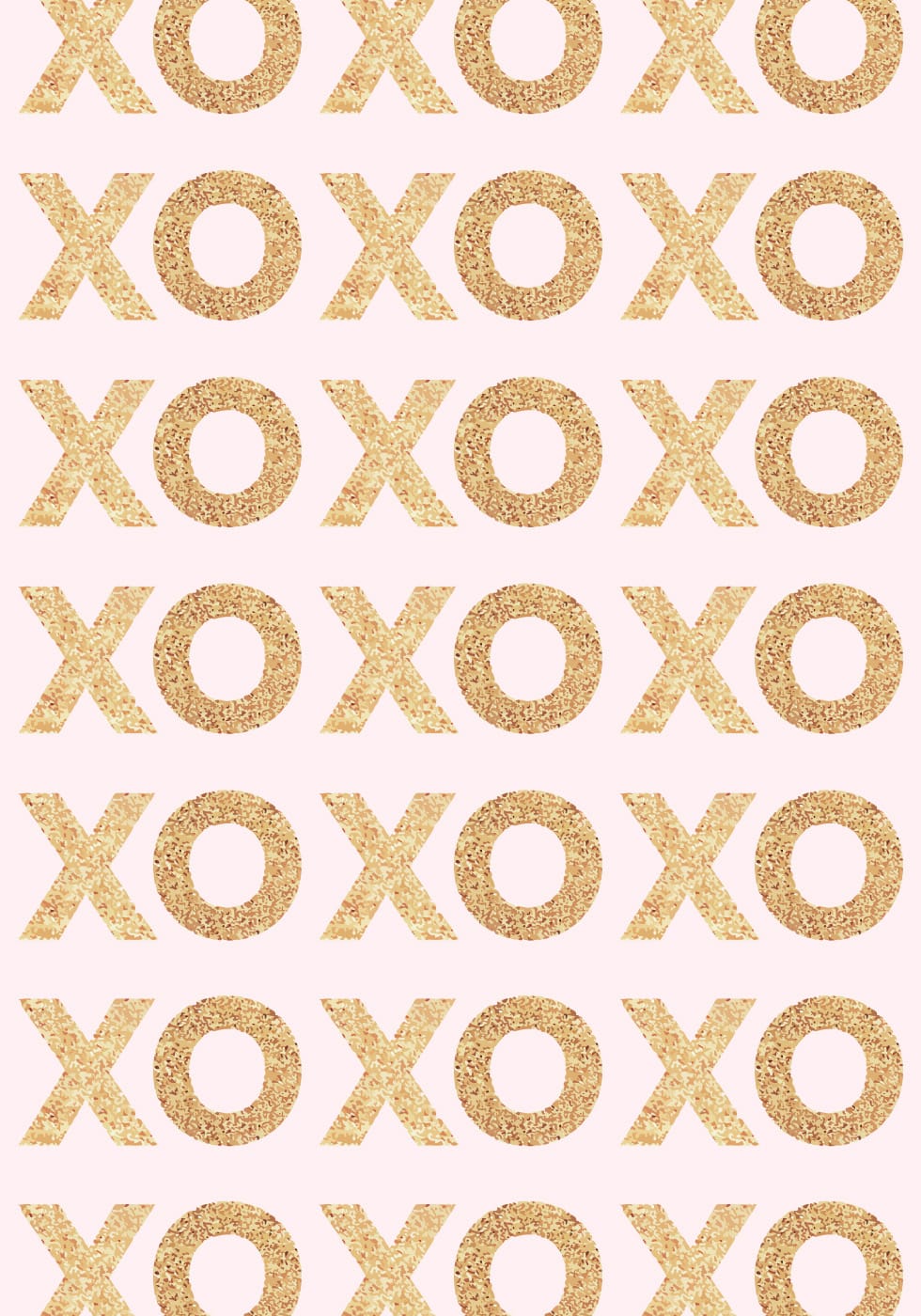 Gold Glitter Love Poster