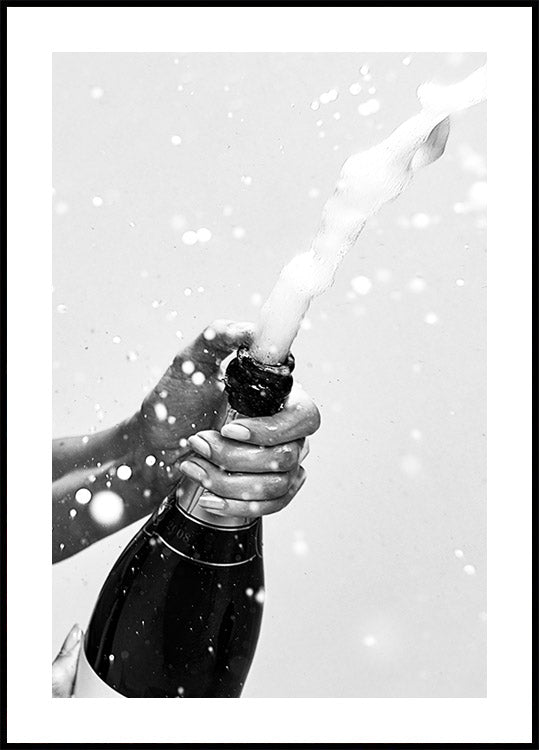 Celebrating with Champagne Poster