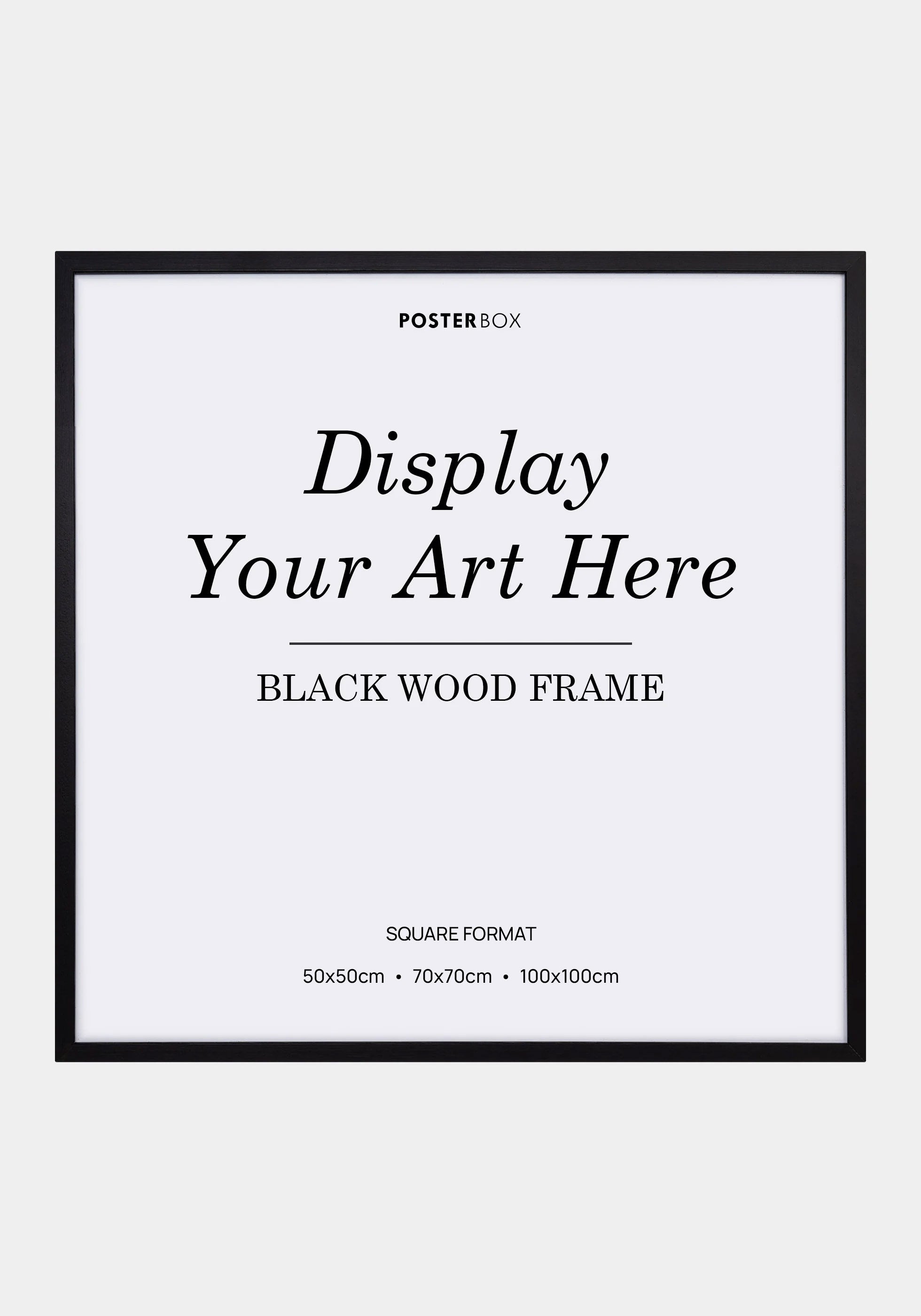 Black Wooden Frame, Square
