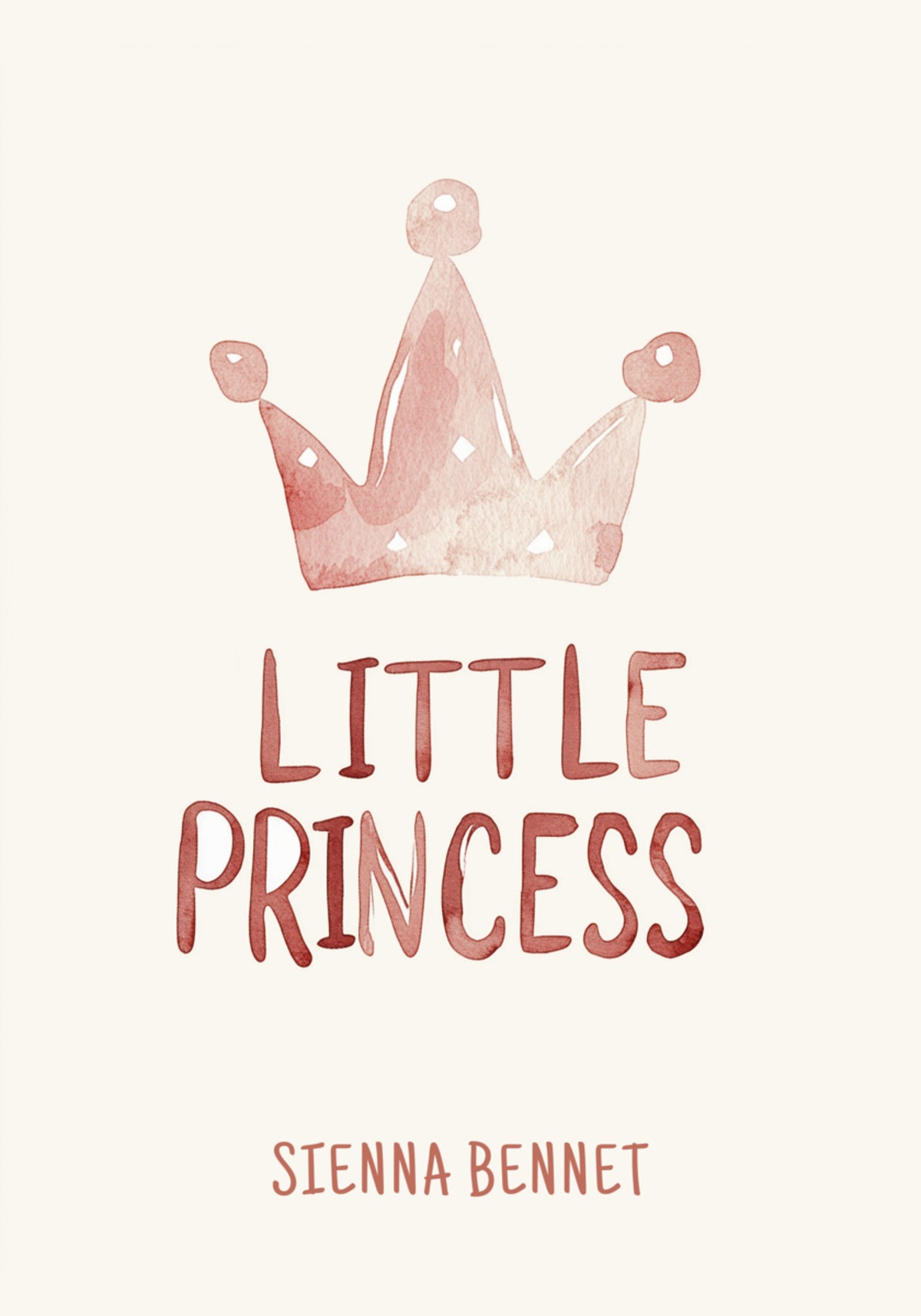 Watercolor Princess Crown Print