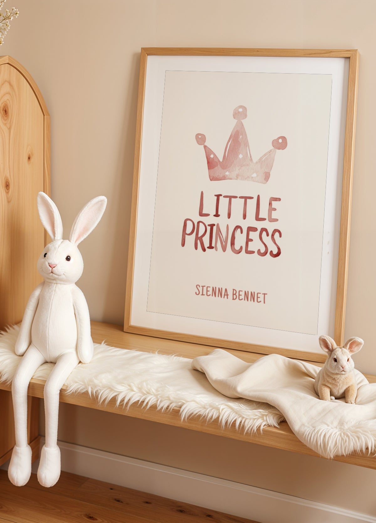 Watercolor Princess Crown Print