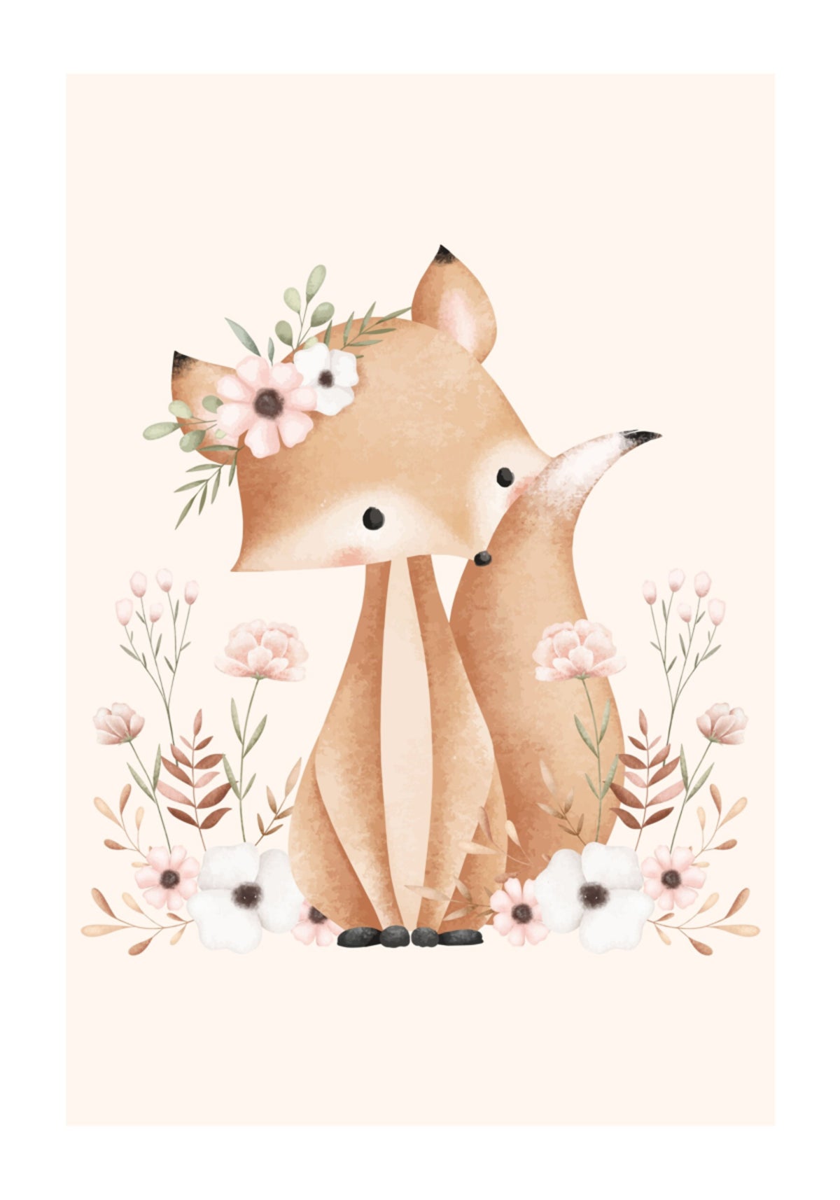 Sweet Woodland Foxes