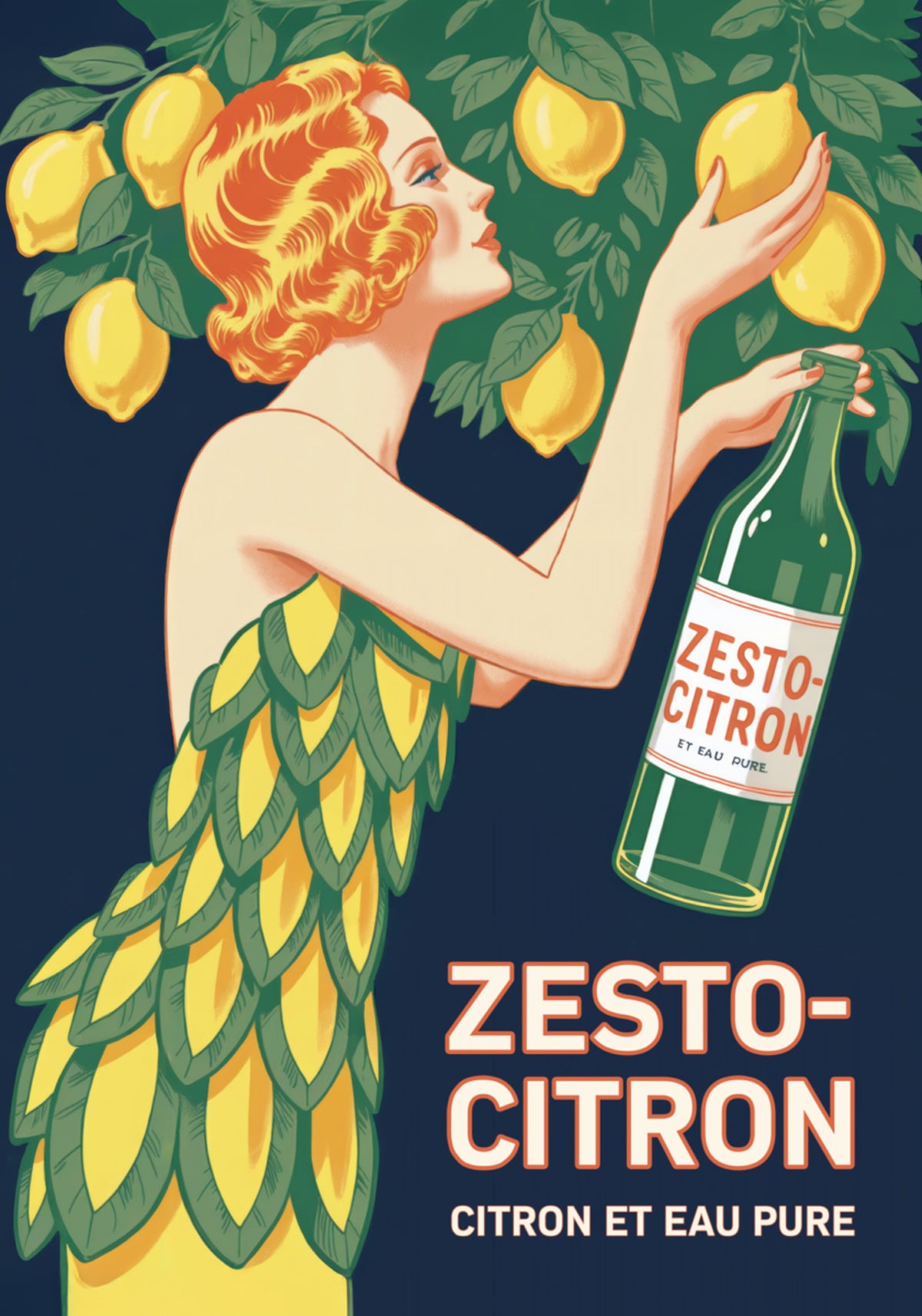 Art Deco Lemon Lady