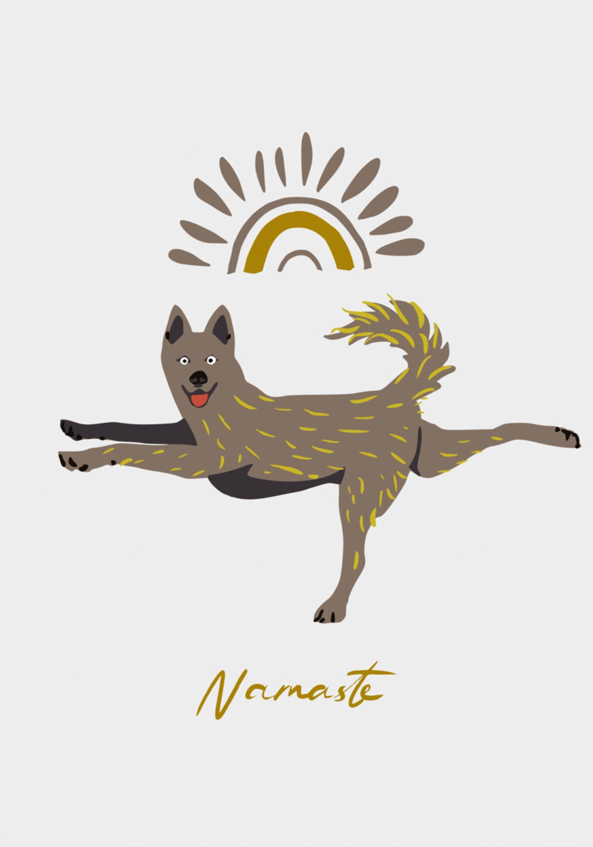 Yoga Dog Namaste