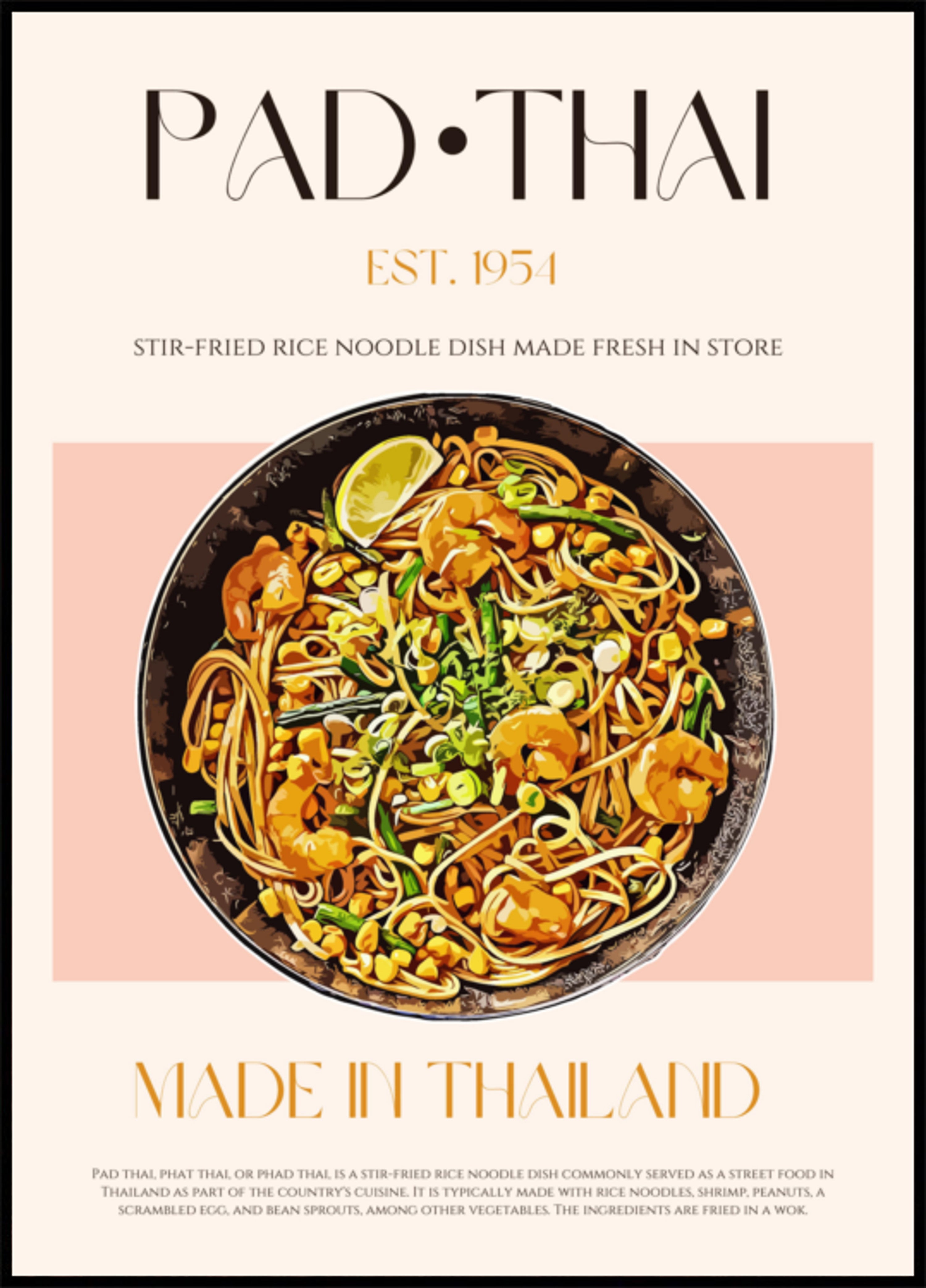 Classic Pad Thai Noodles