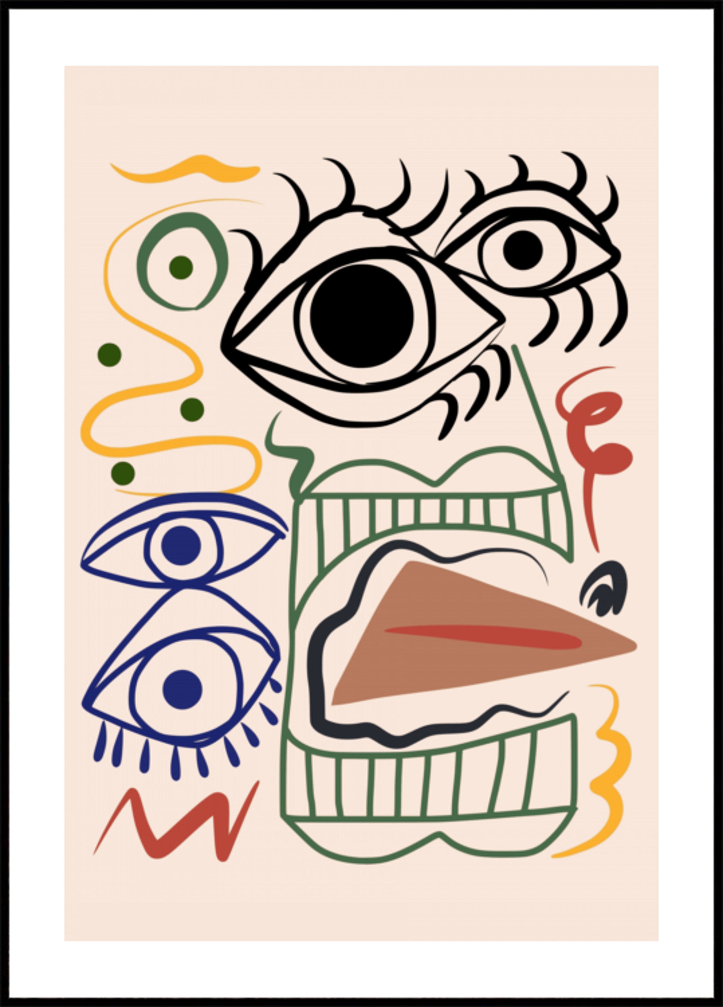 Modern Abstract Face