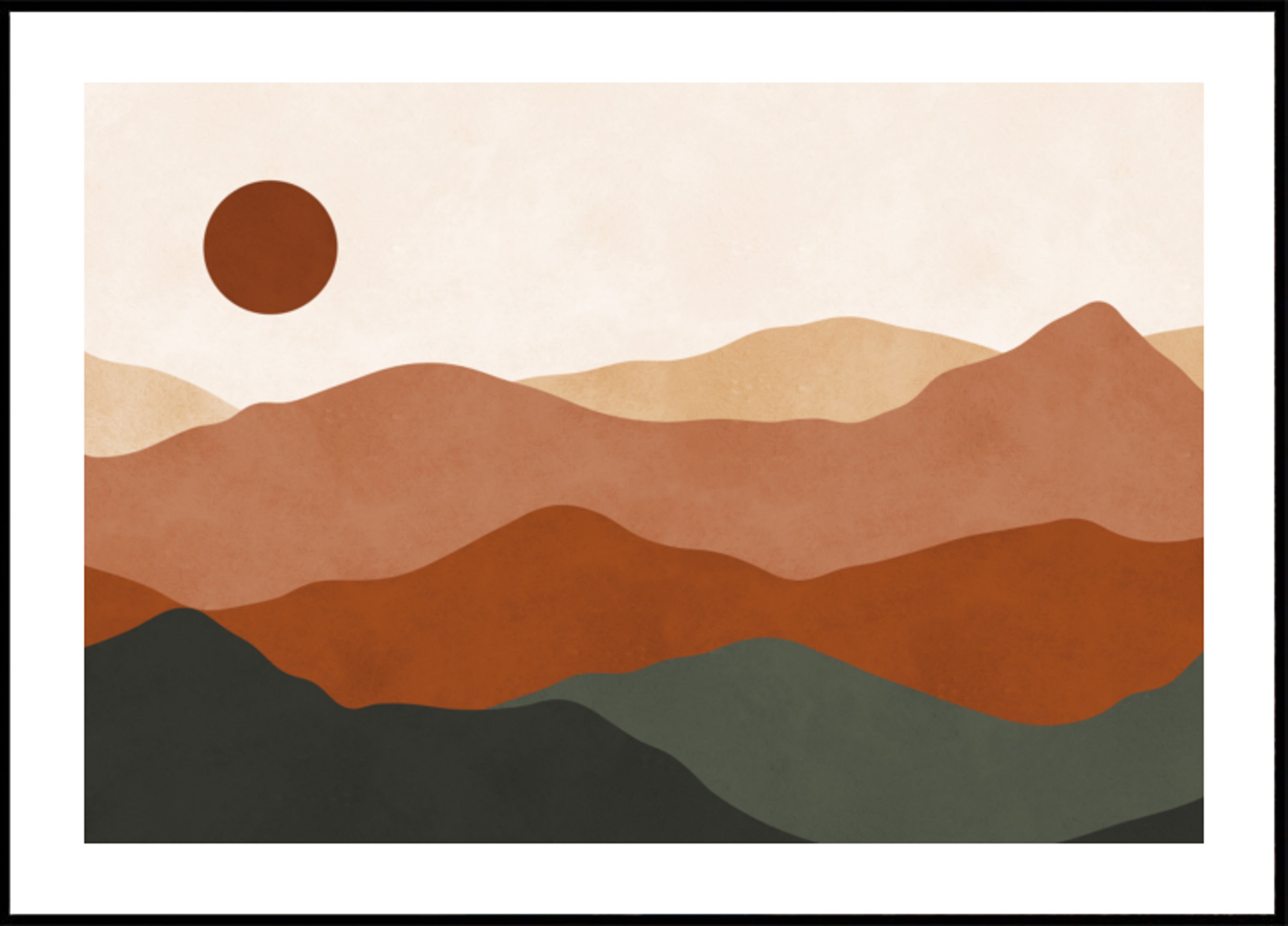 Layered Desert Sun