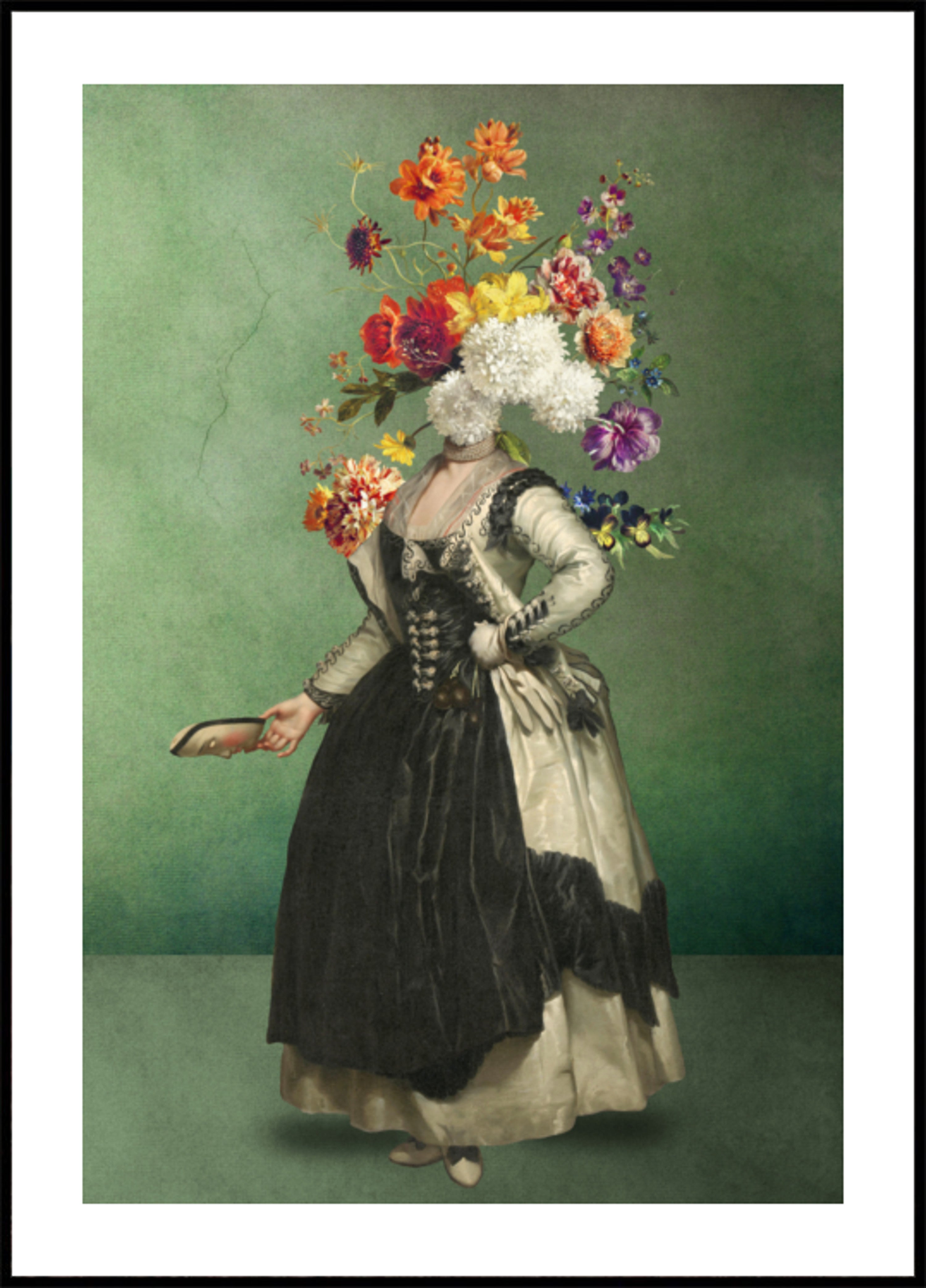 Elegant Flower Head Portrait