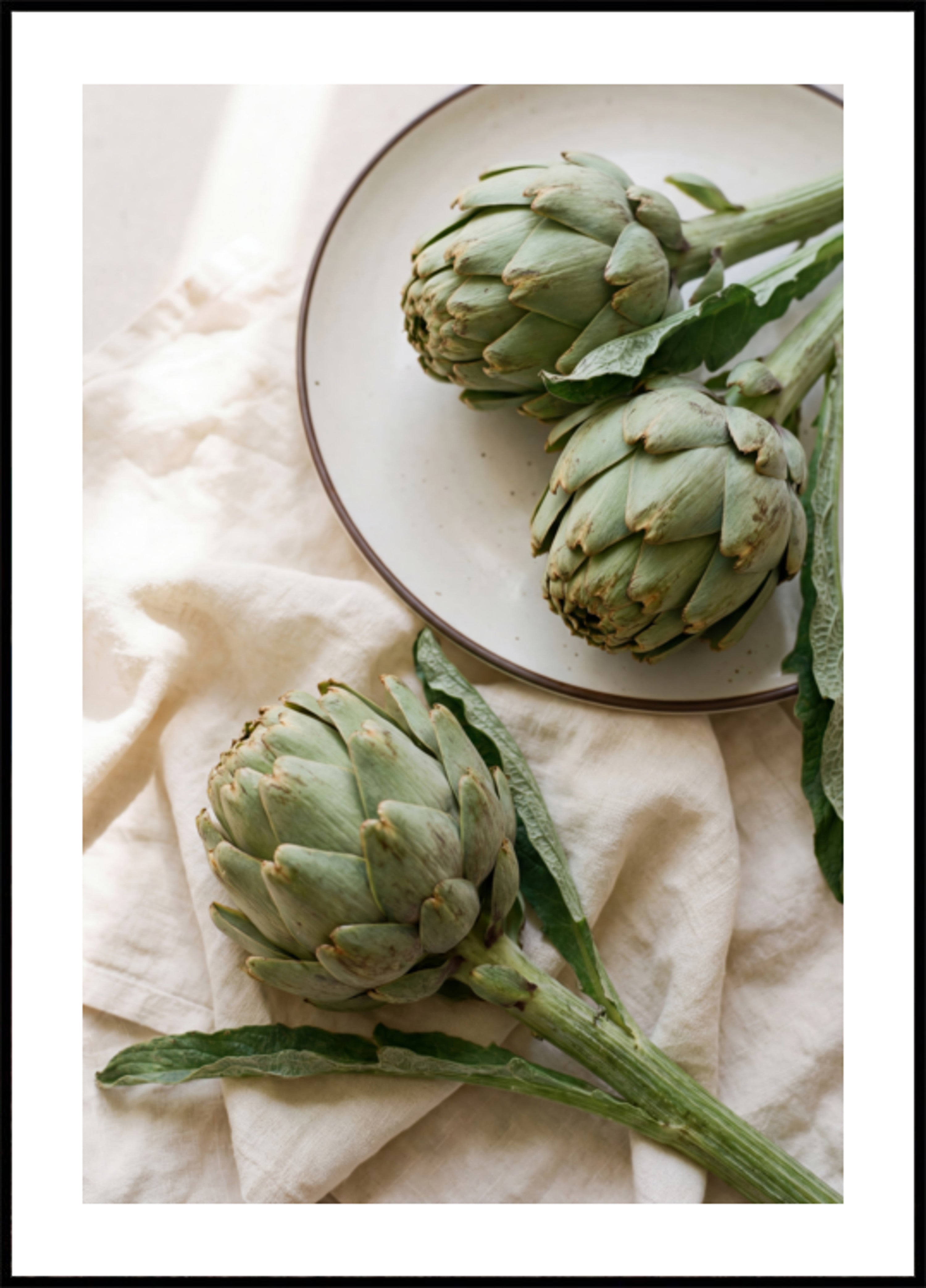 Fresh Green Artichokes