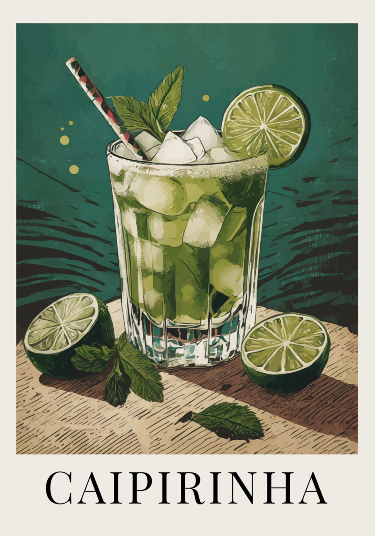 Refreshing Caipirinha Cocktail