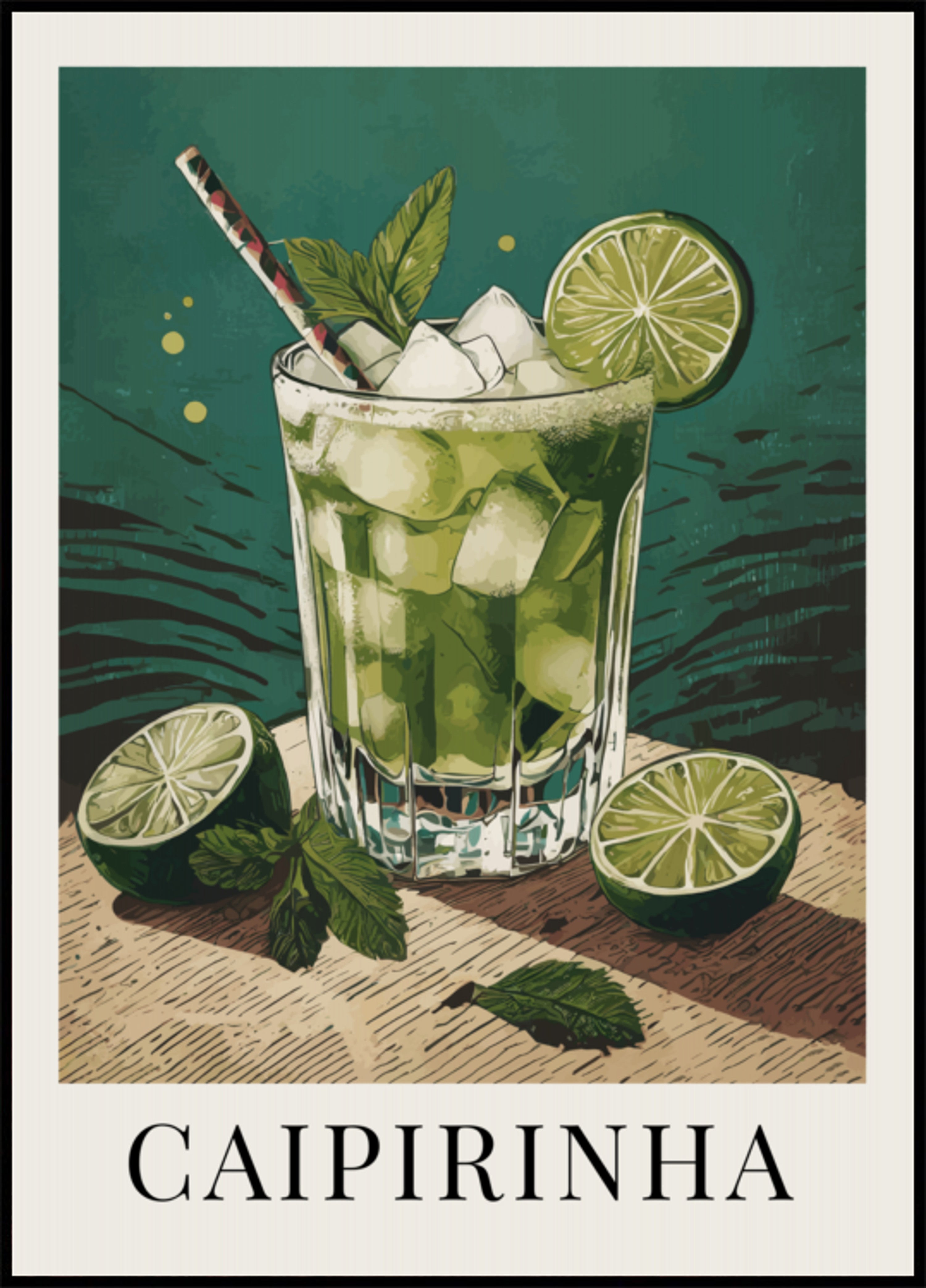 Refreshing Caipirinha Cocktail