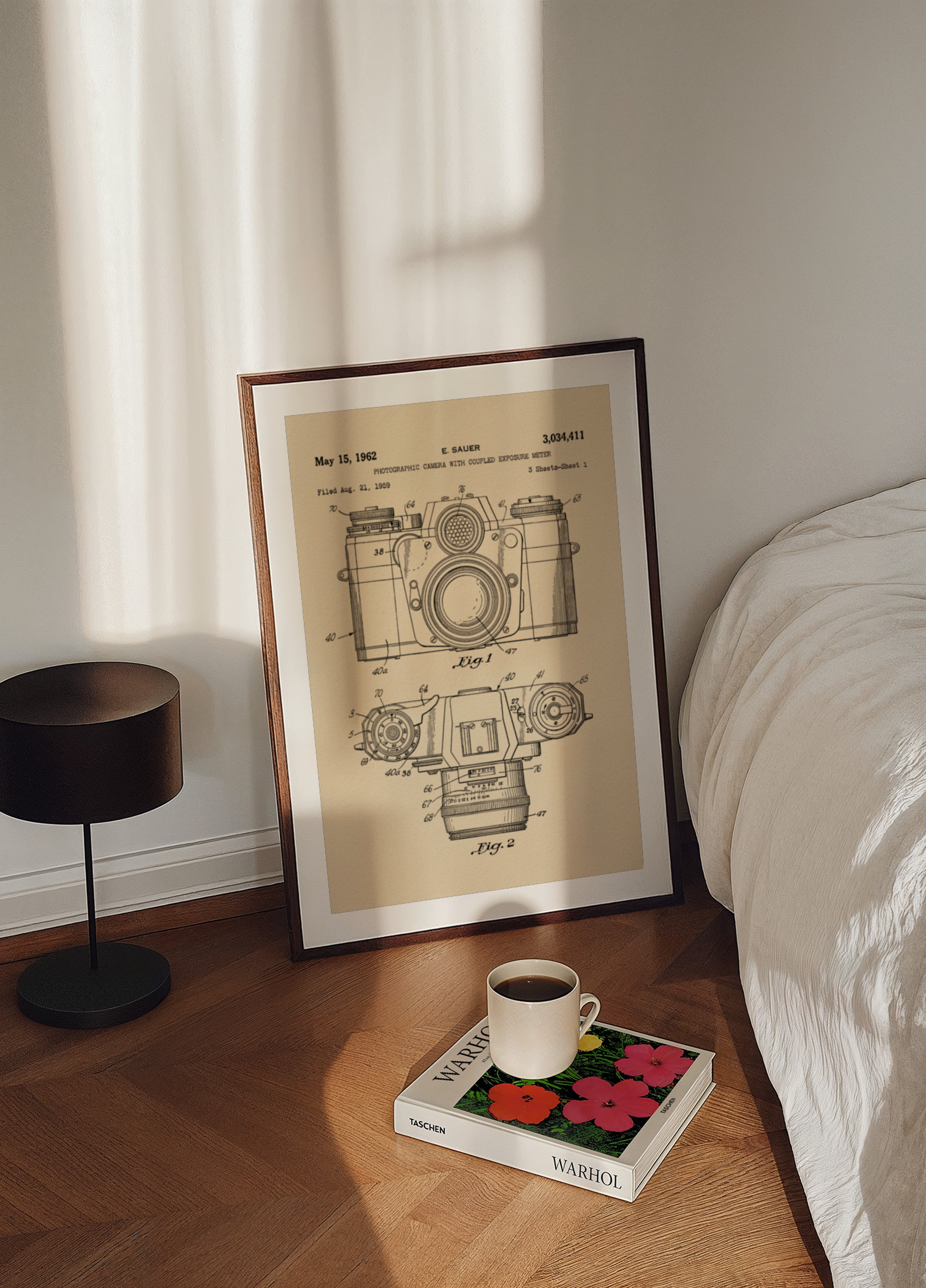 Vintage Camera Patent Drawing