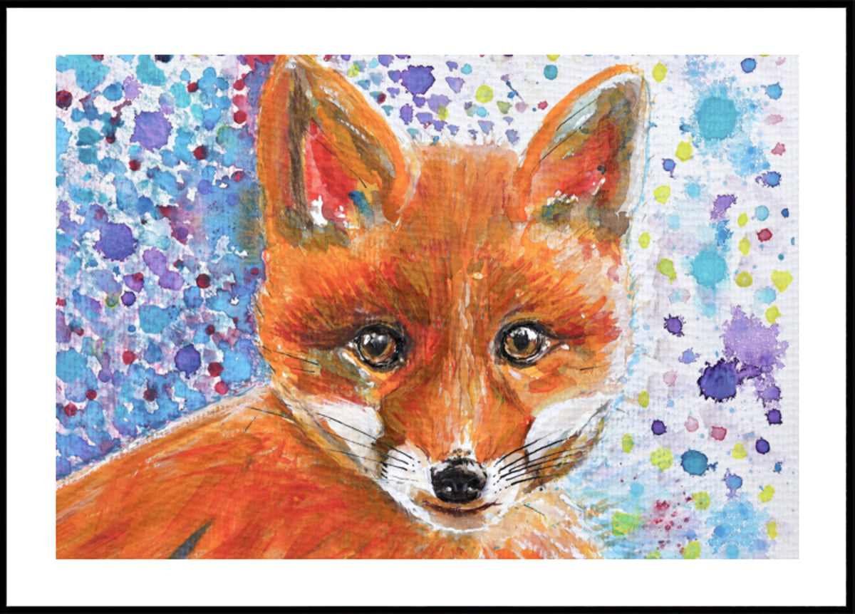 Whimsical Fox Cub