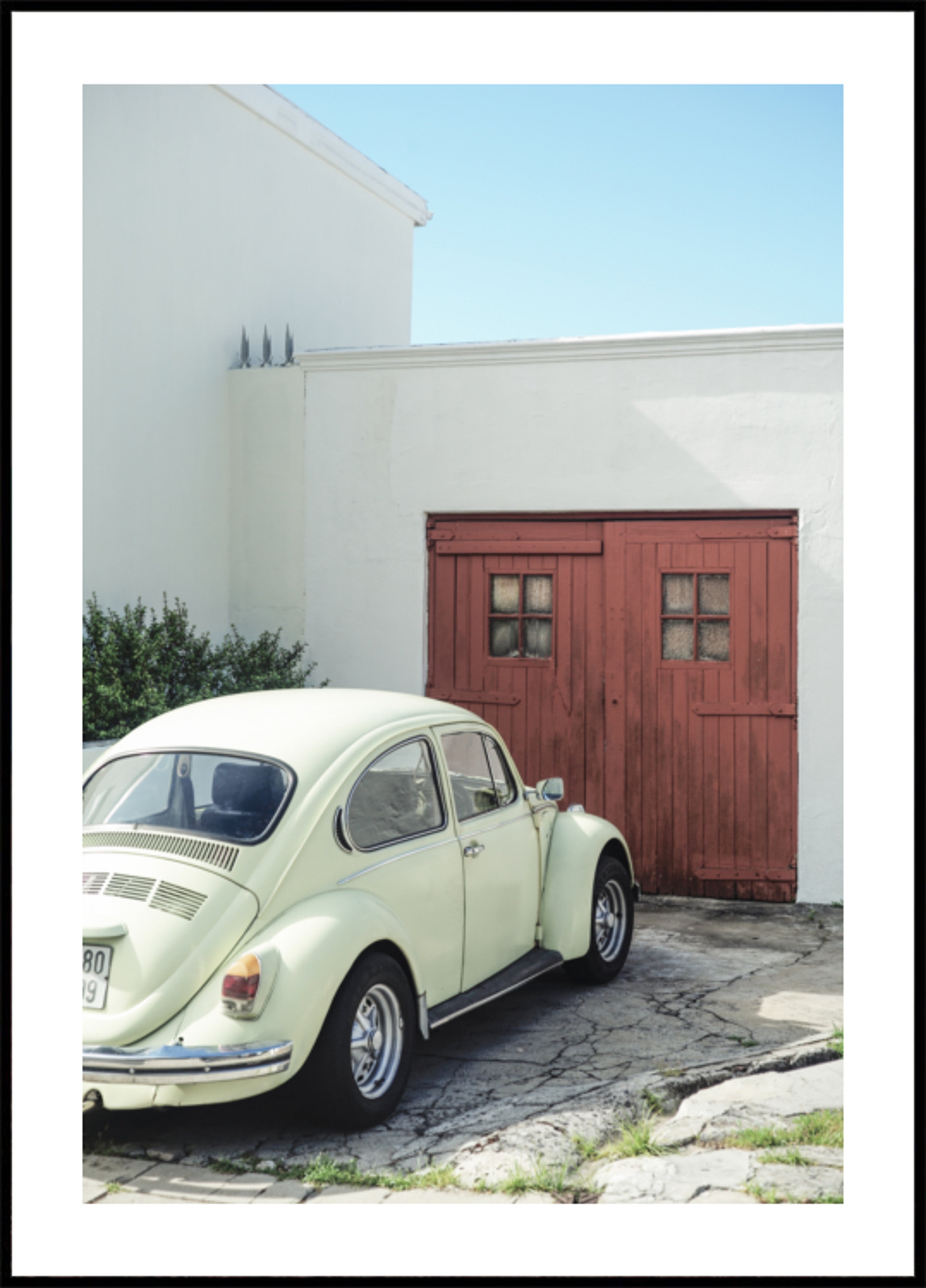 Vintage Beetle Red Door