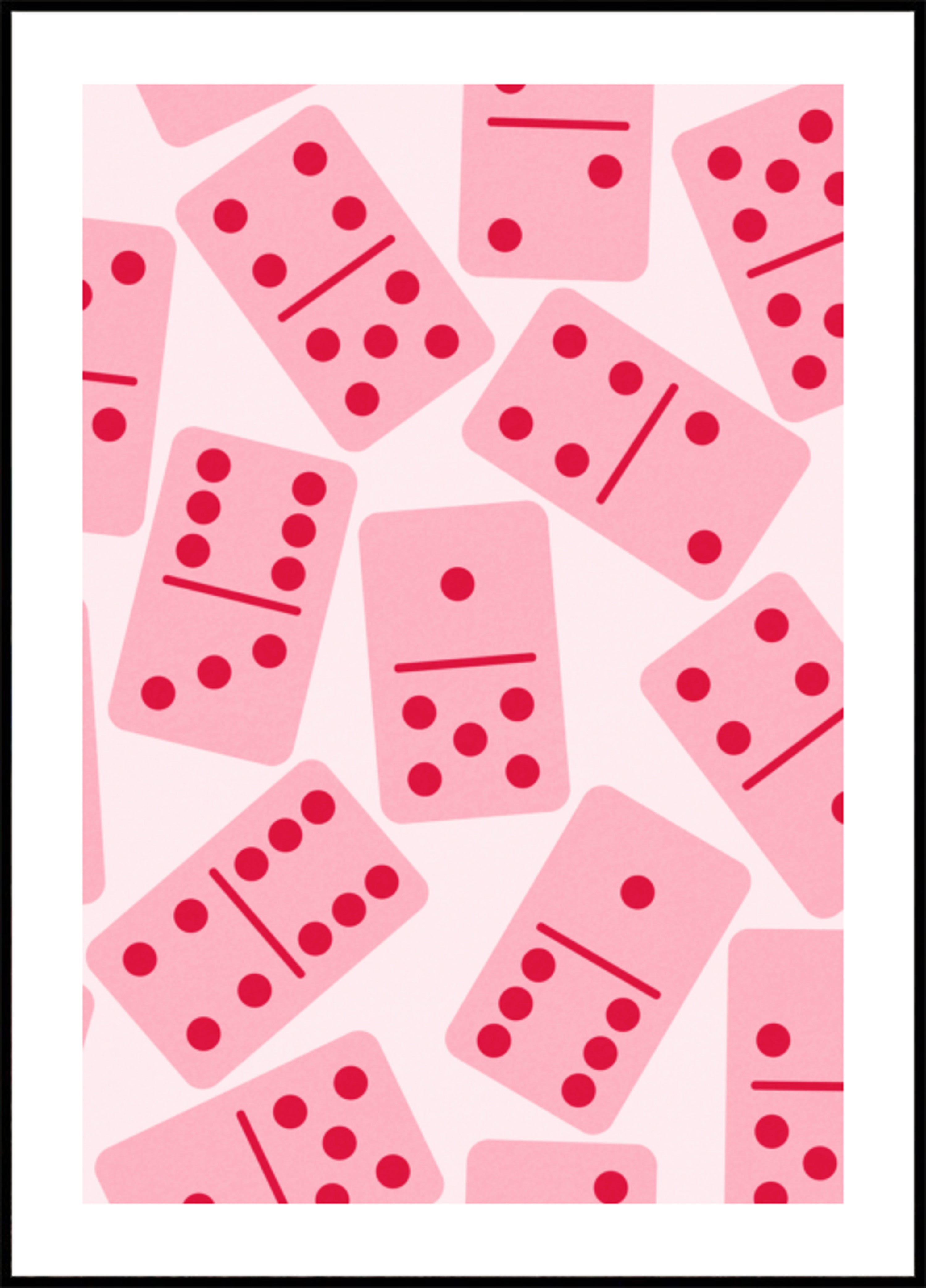 Pink Dominoes Pattern
