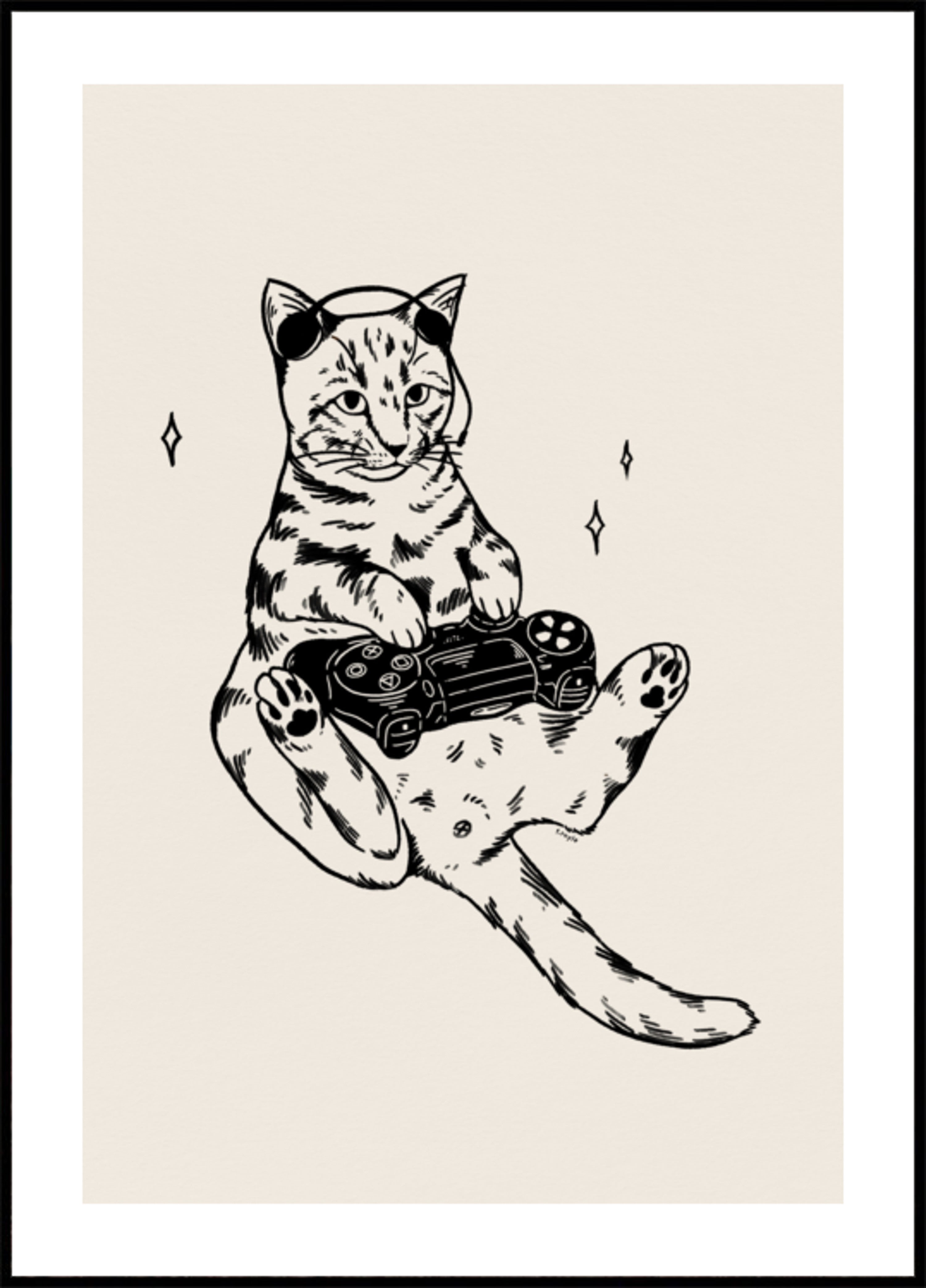 Chill Gamer Cat
