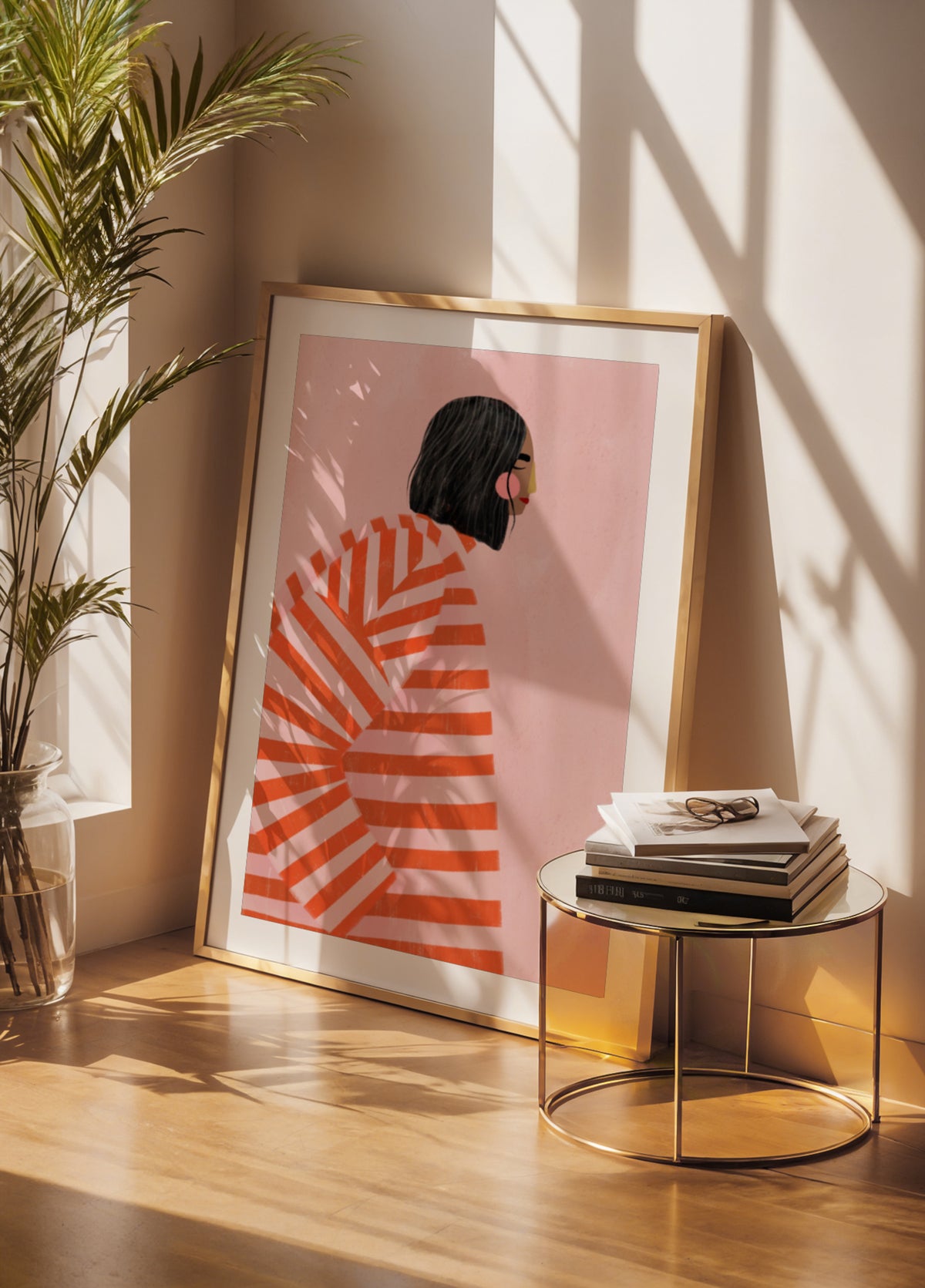Woman in Stripes