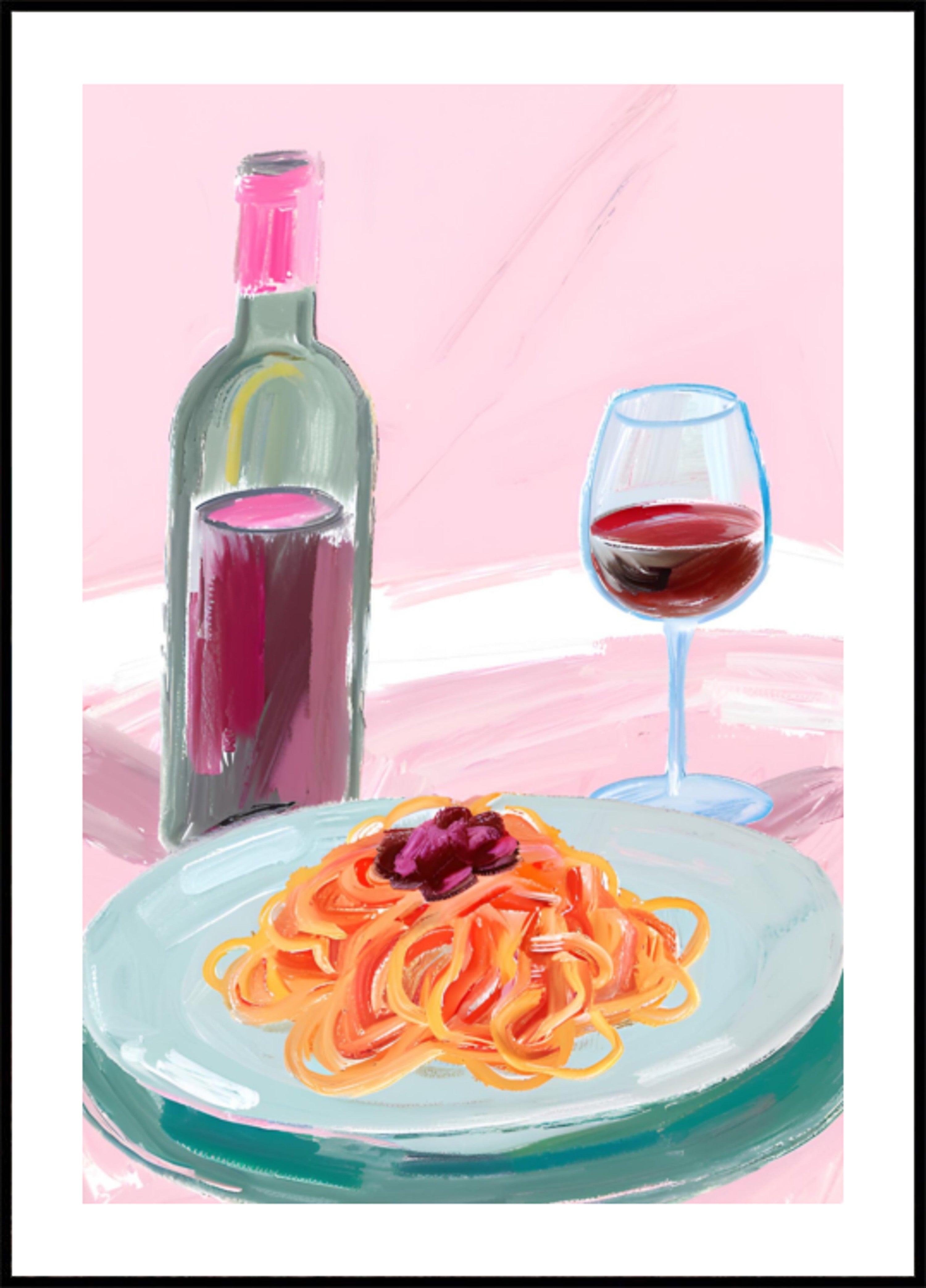 Spaghetti and Red Wine