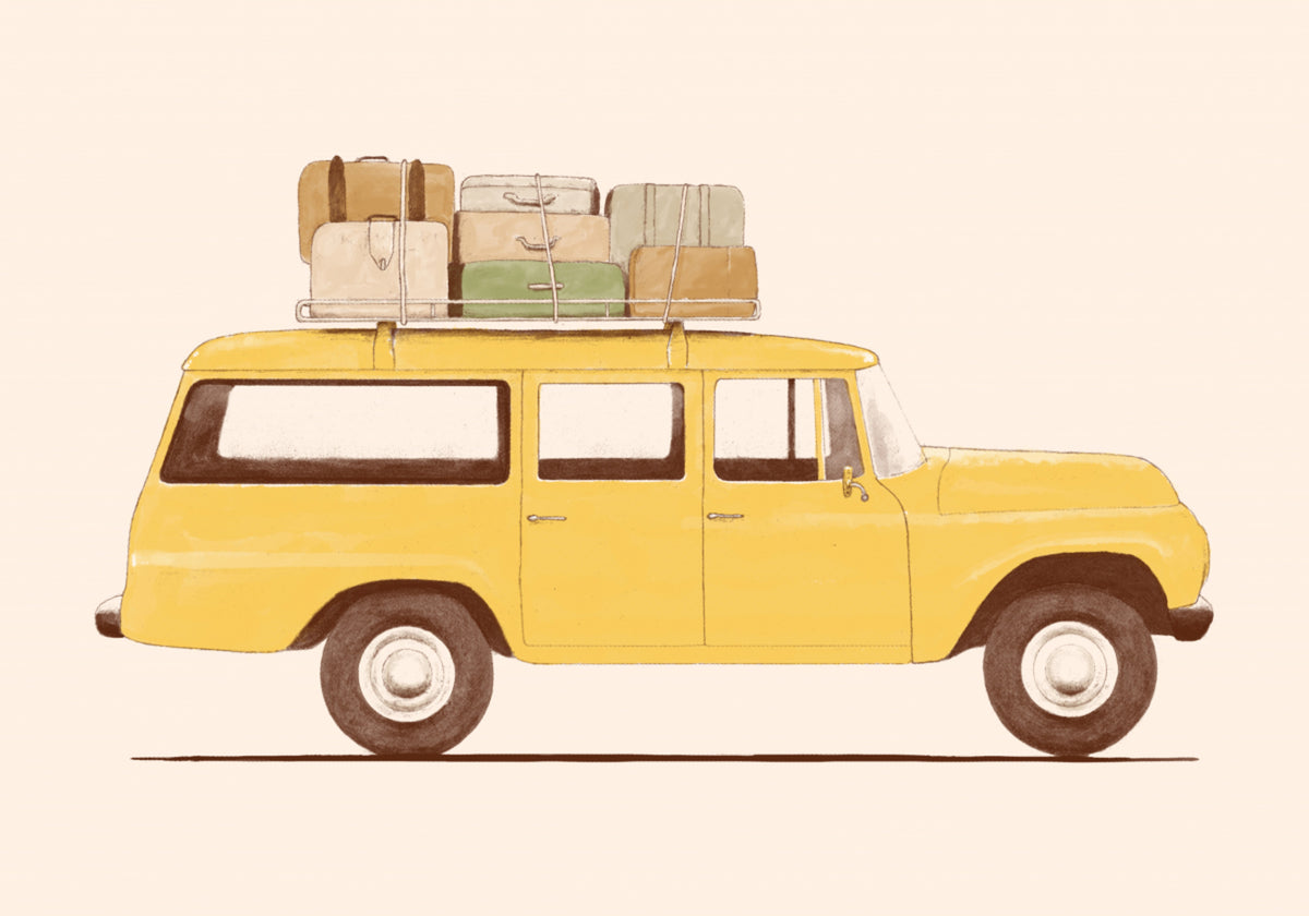 Vintage Road Trip Car