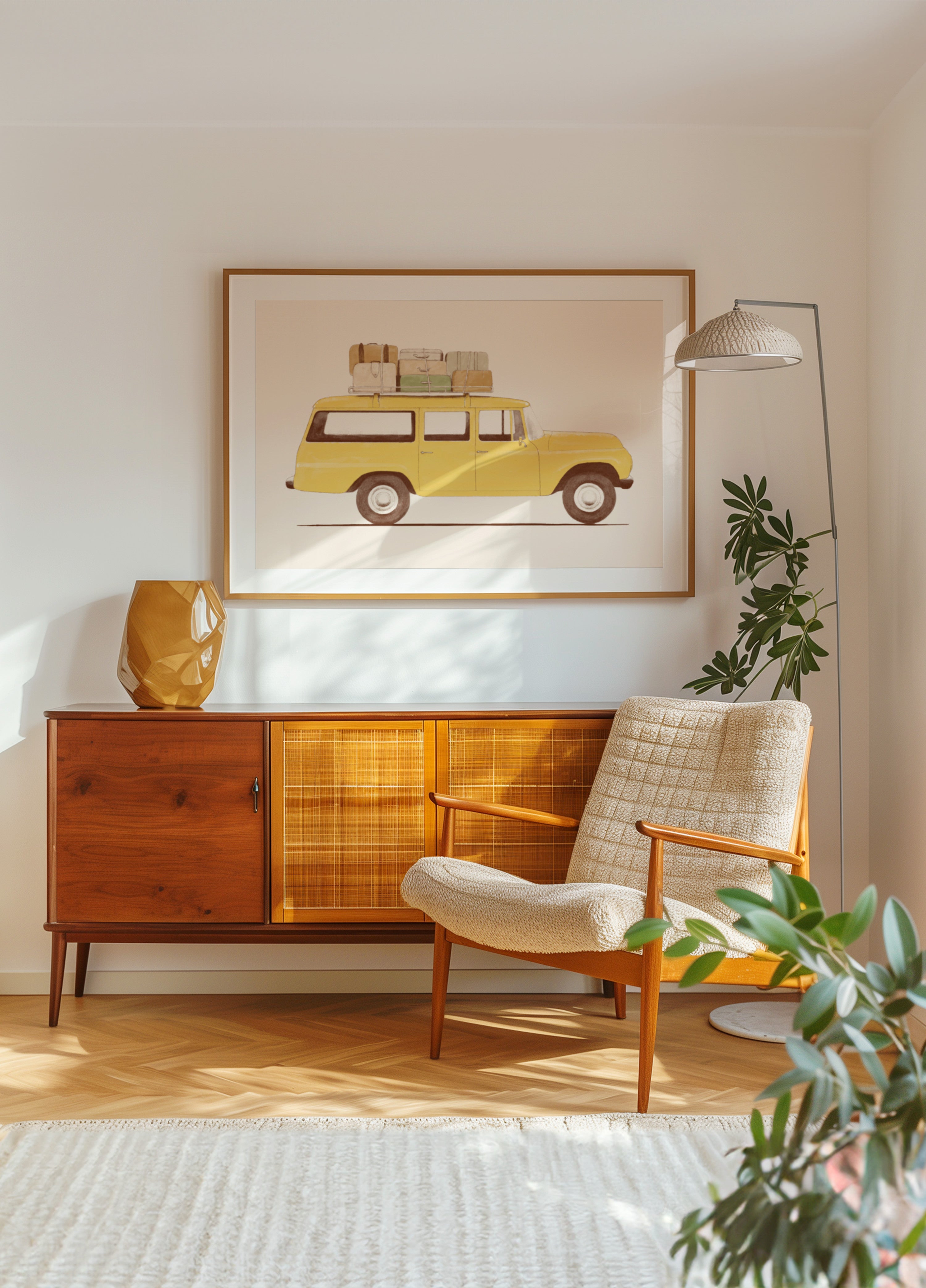 Vintage Road Trip Car