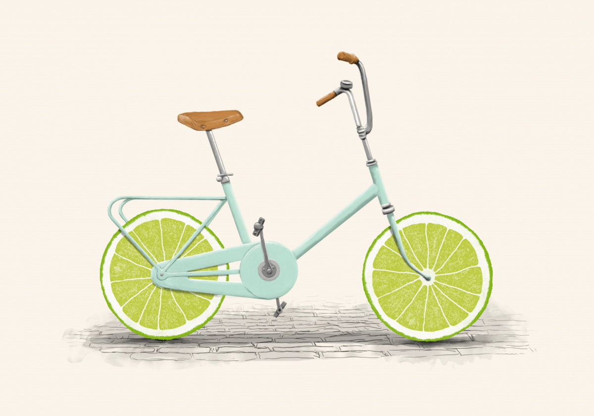 Lime Wheel Bicycle