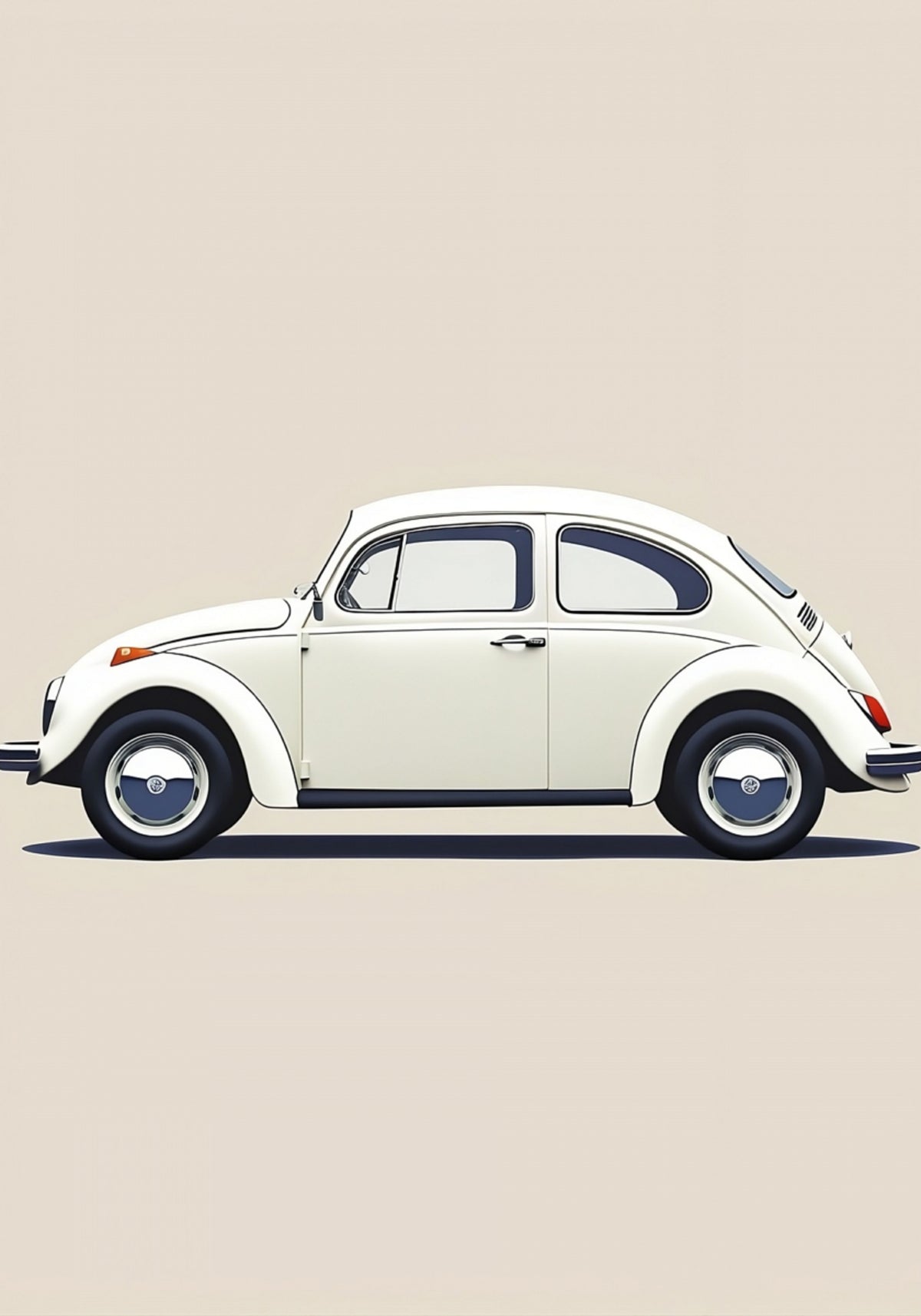 Classic White Car