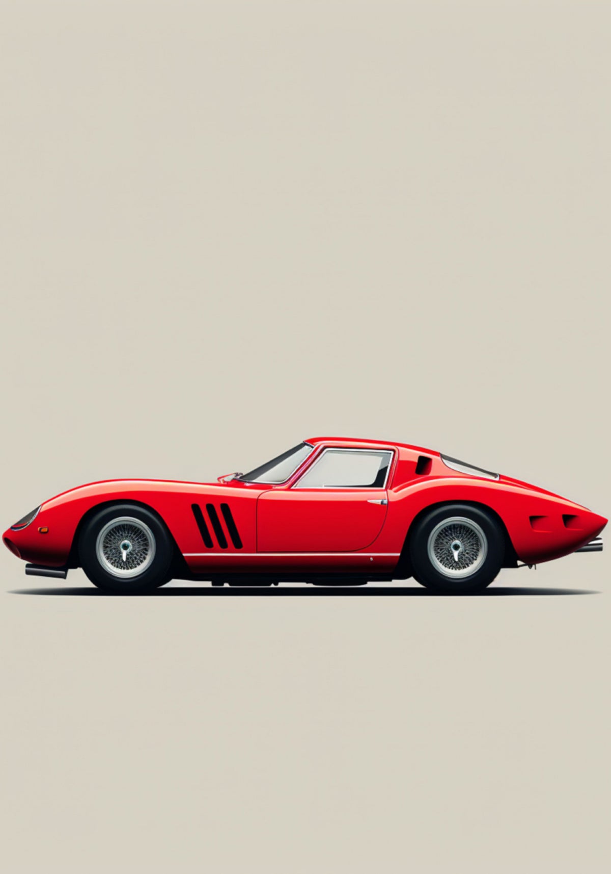 Sleek Red Sports Car