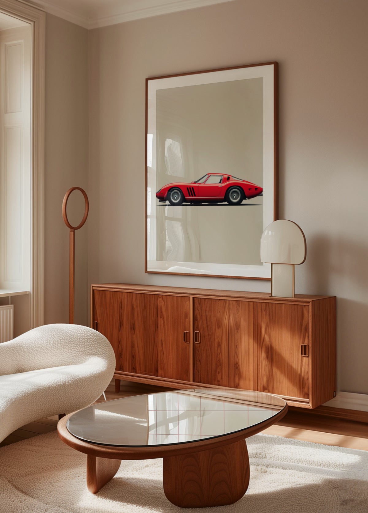 Sleek Red Sports Car