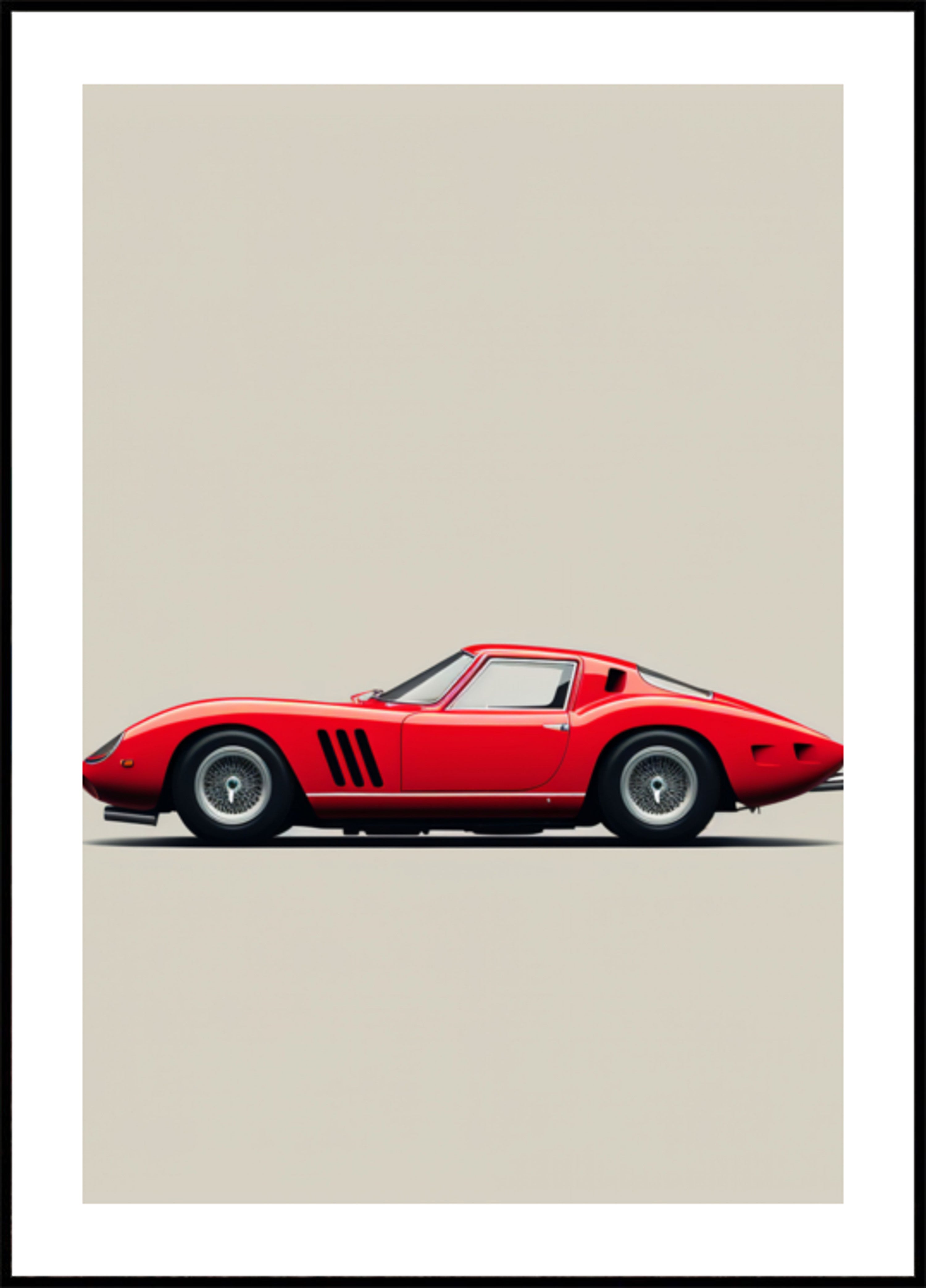 Sleek Red Sports Car