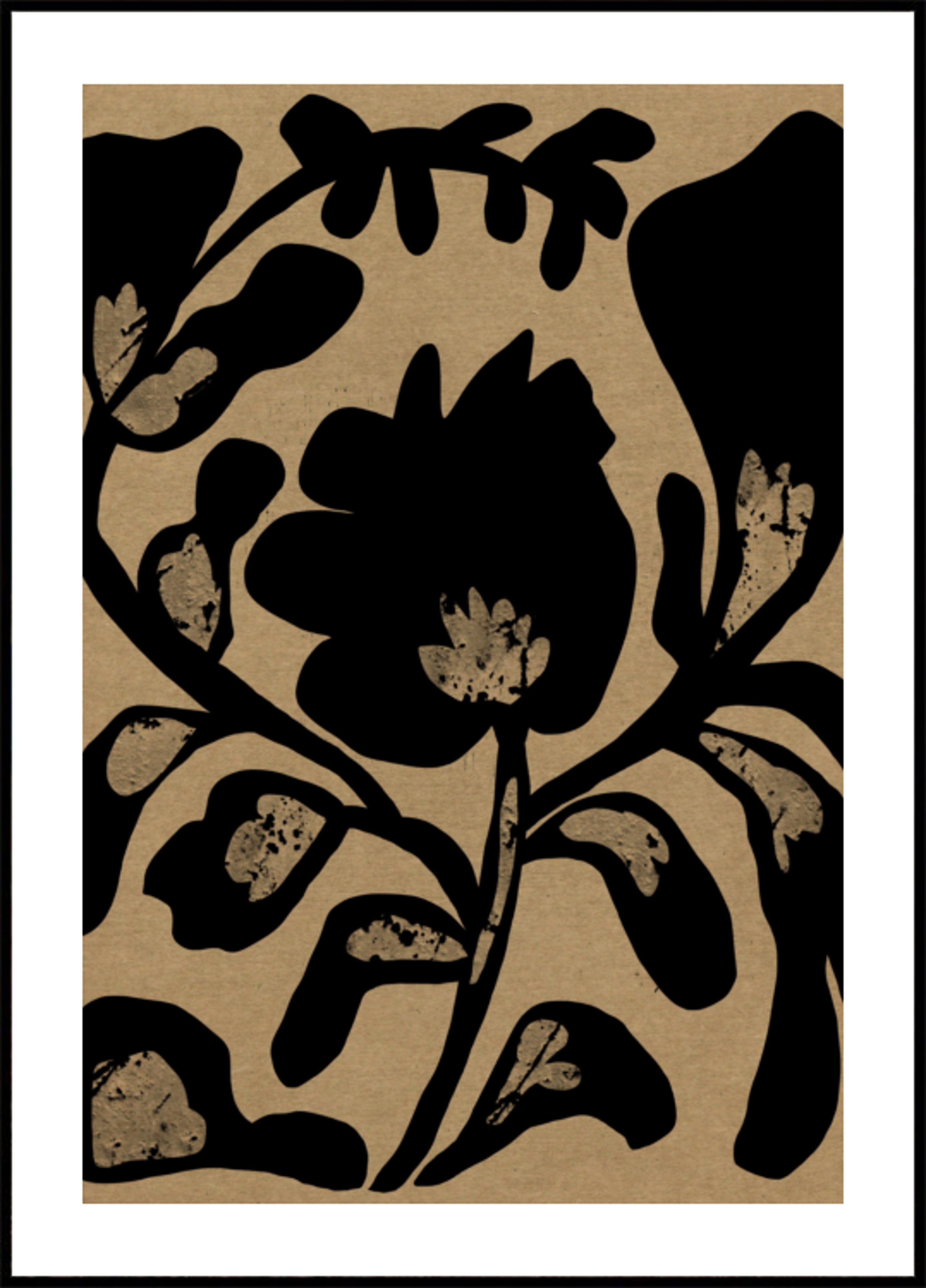 Black Botanical Silhouette