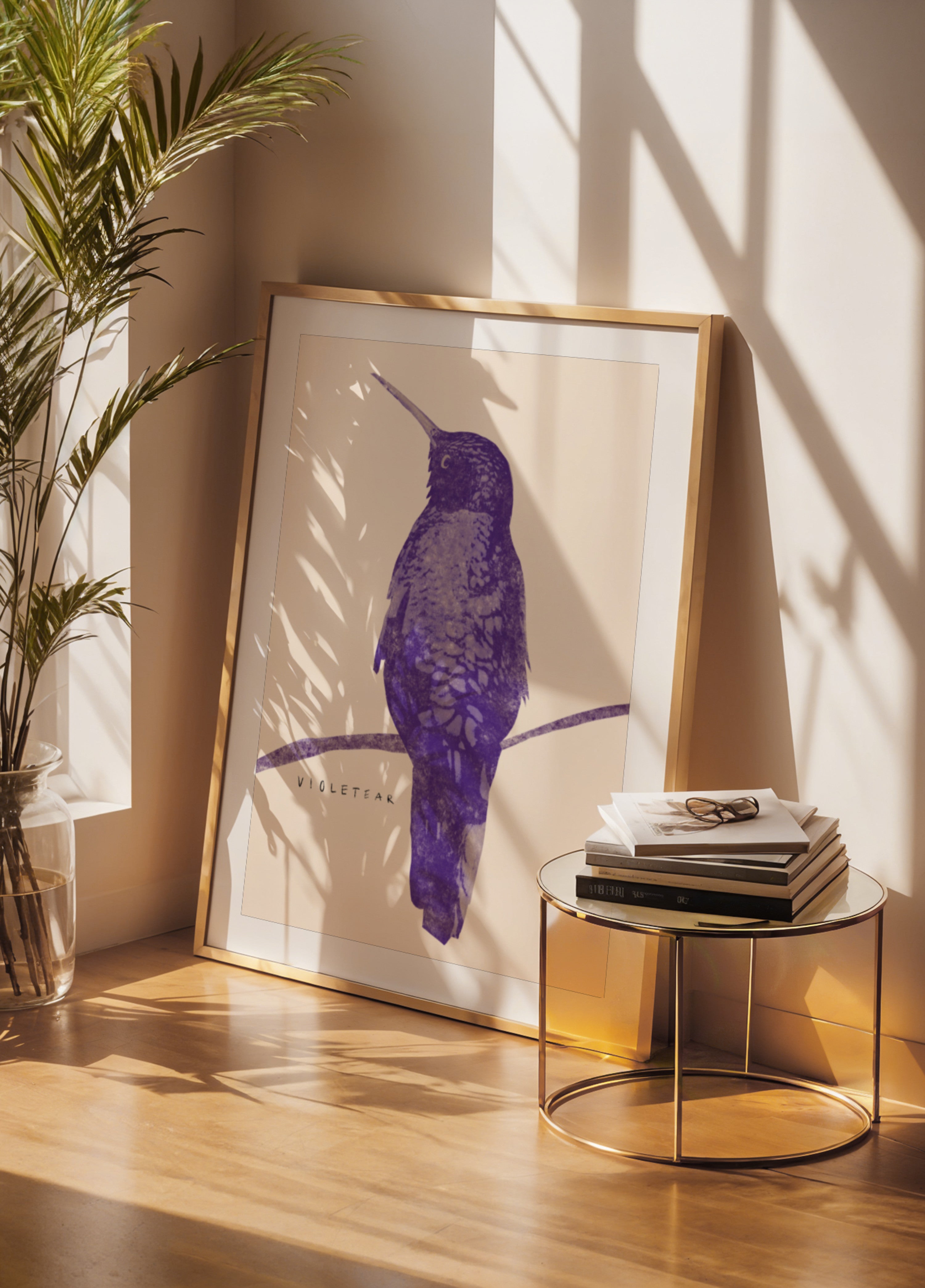 Elegant Violet Hummingbird