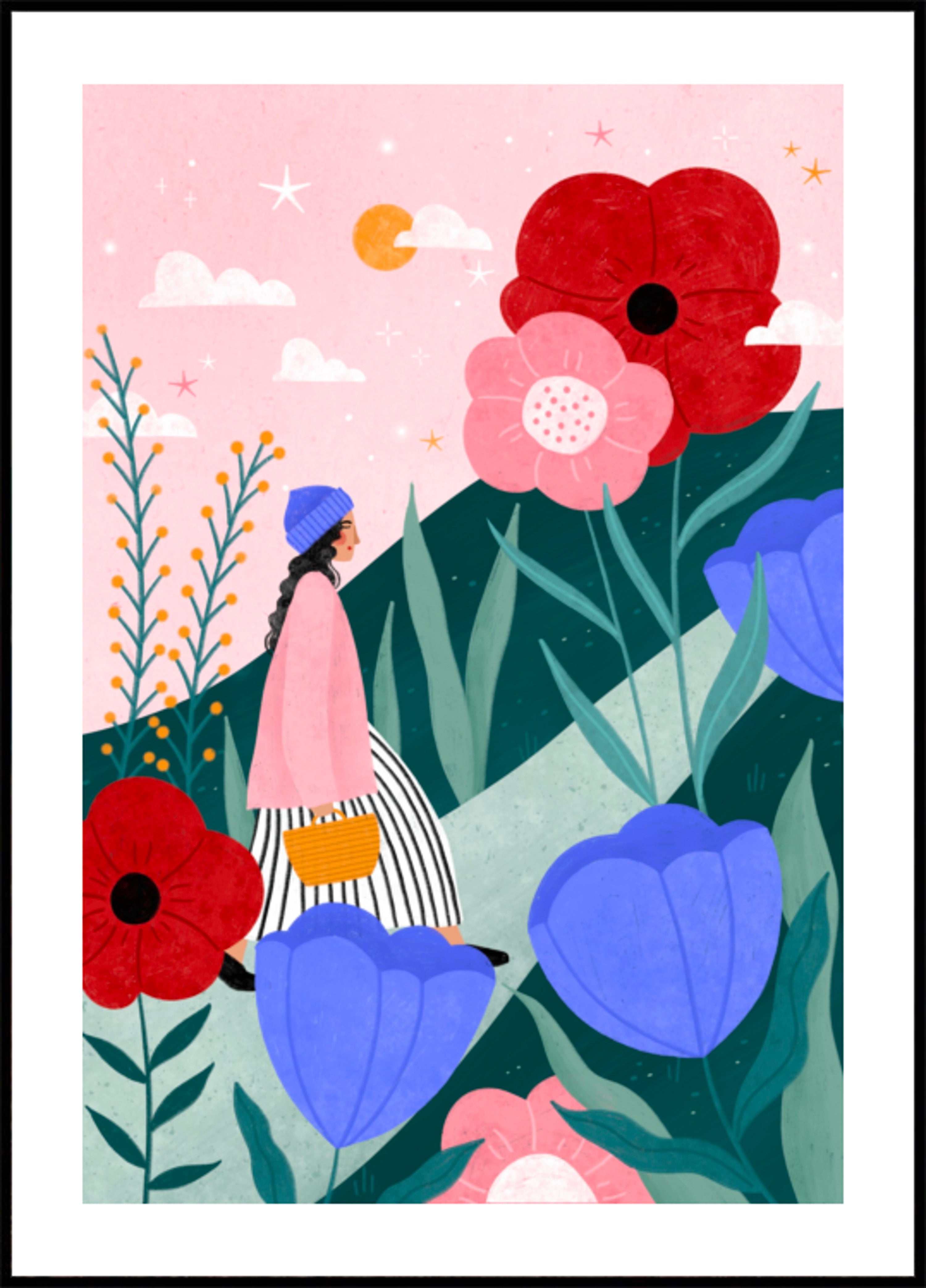 Whimsical Flower Path