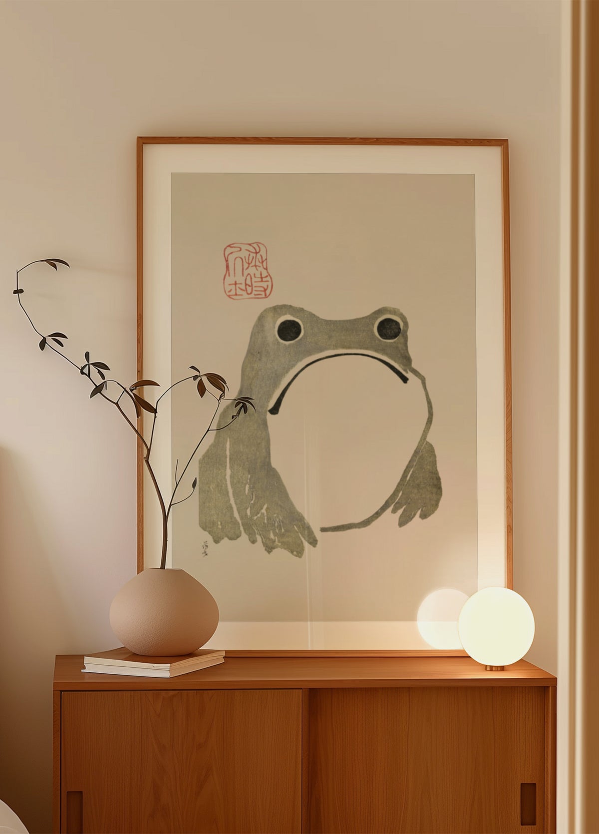 Grumpy Frog I Original
