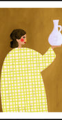 Woman Holding Pottery
