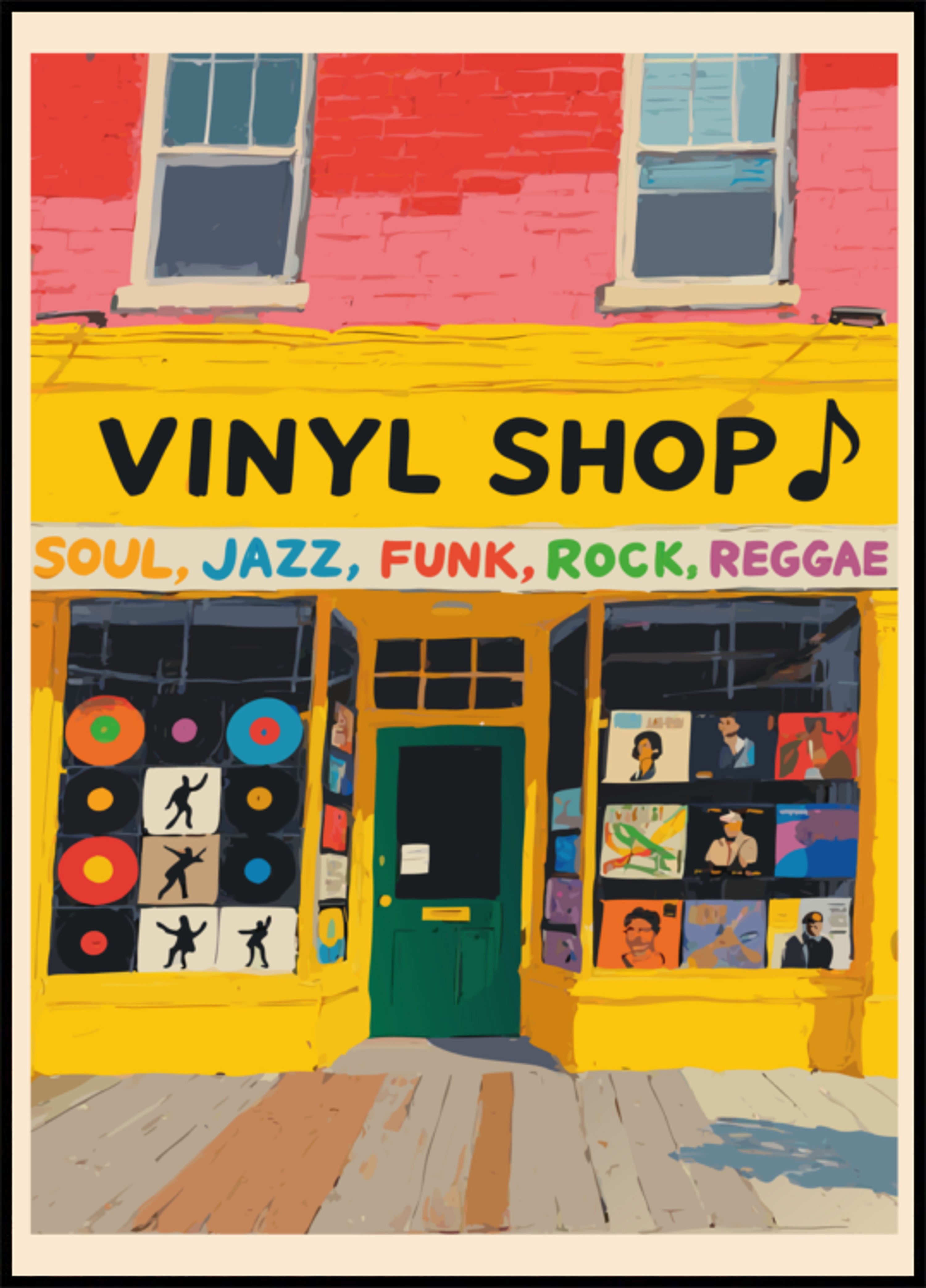 Colorful Vinyl Shop