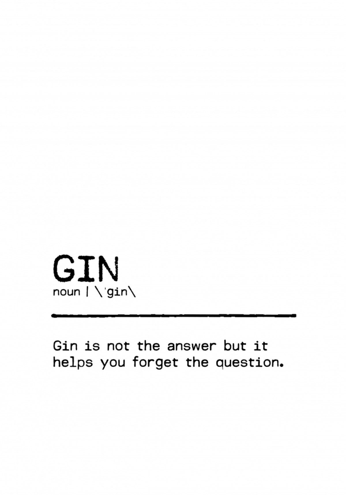 Witty Gin Definition