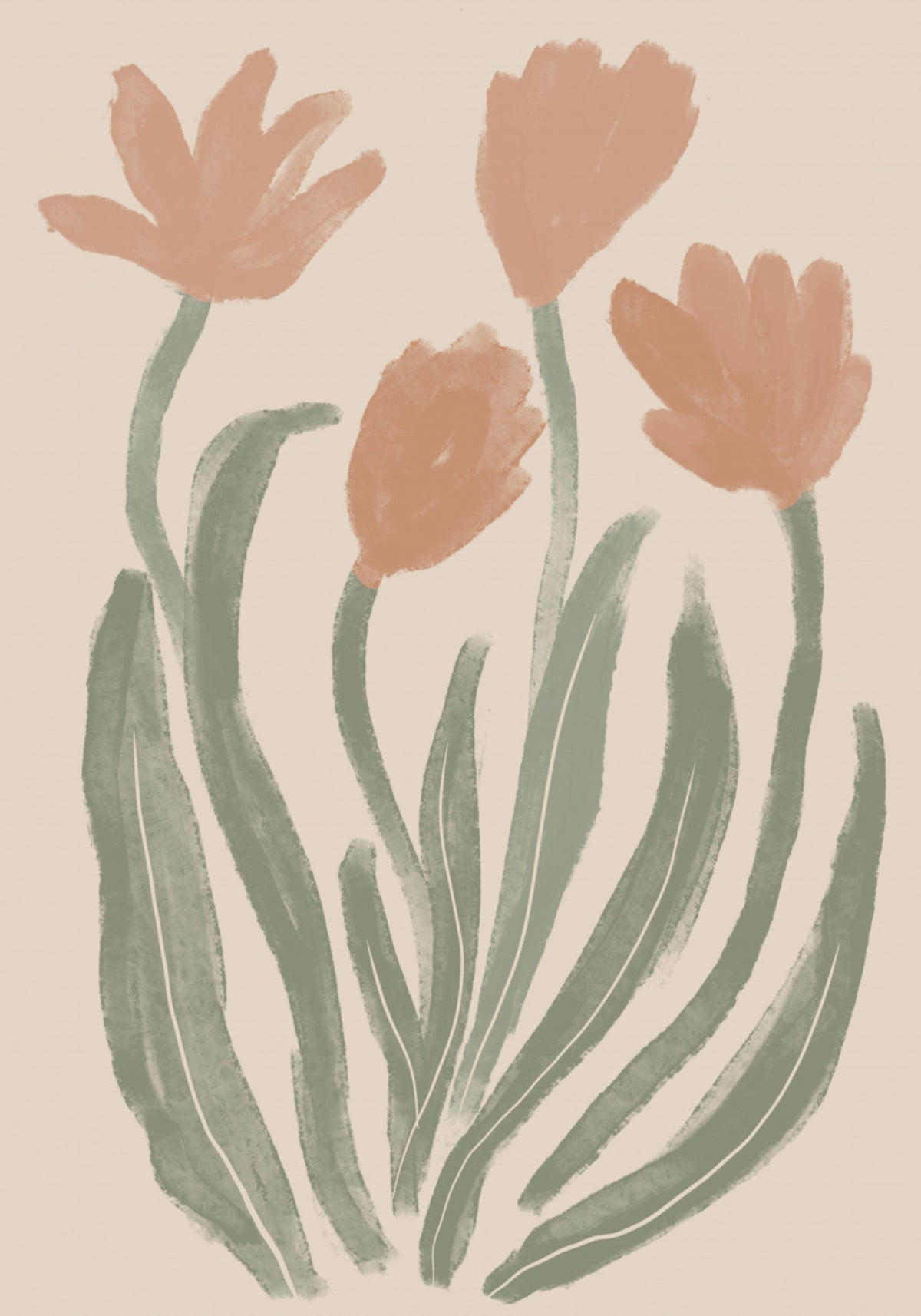 Soft Peach Blooms