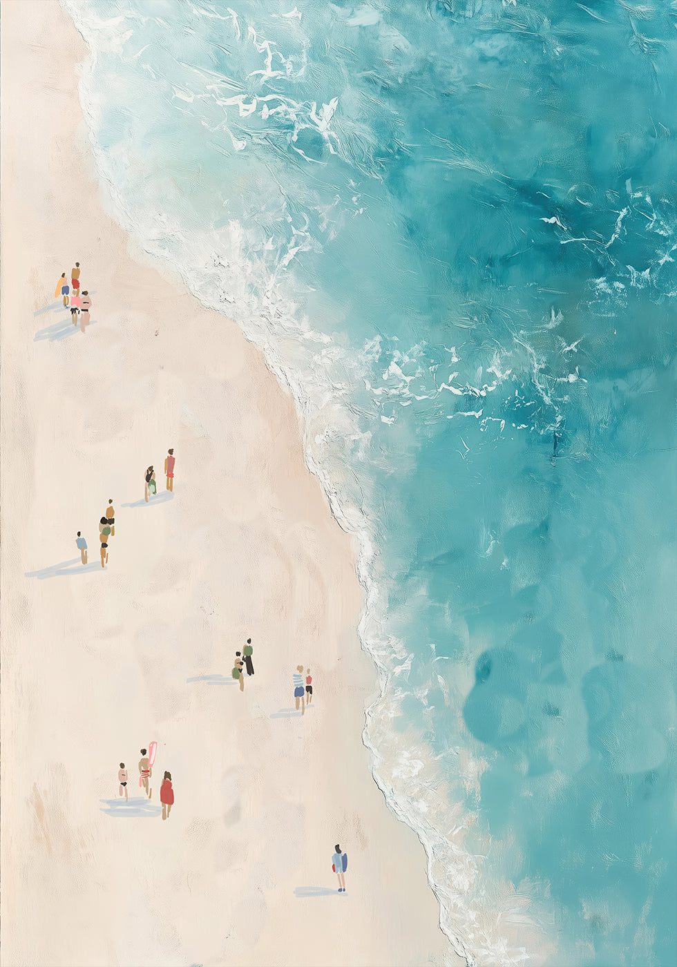 Strolling the Shore Poster