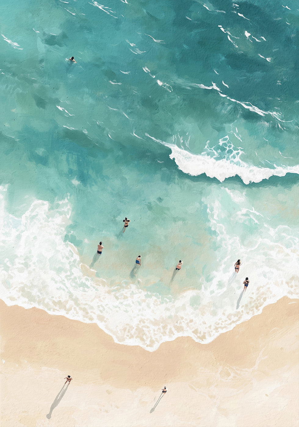 Ocean Bathers Poster