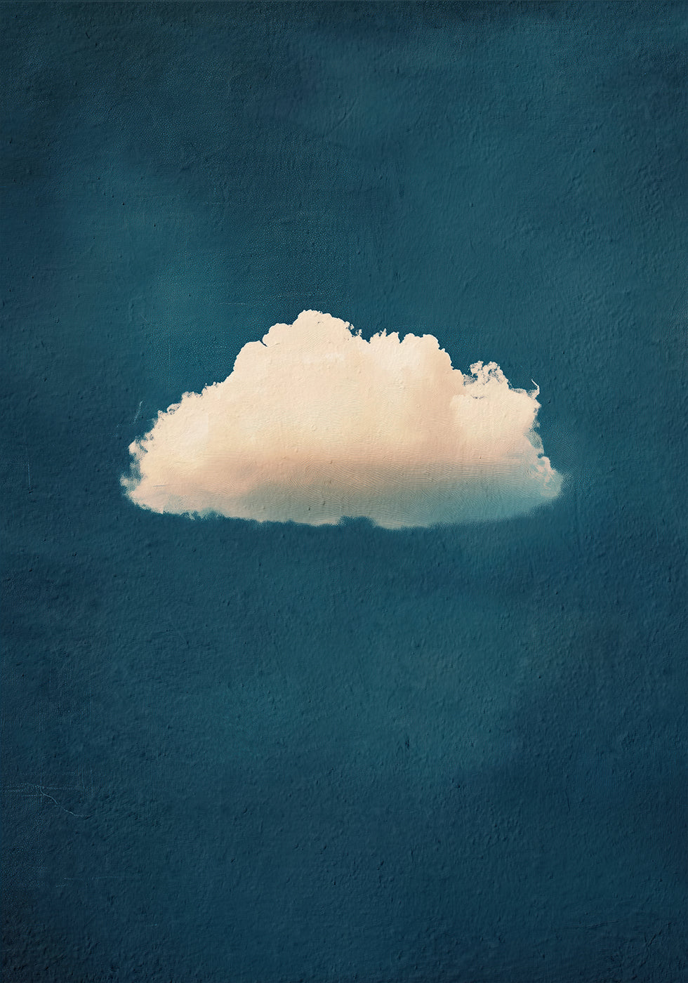 Soft White Cloud on Blue Sky Poster