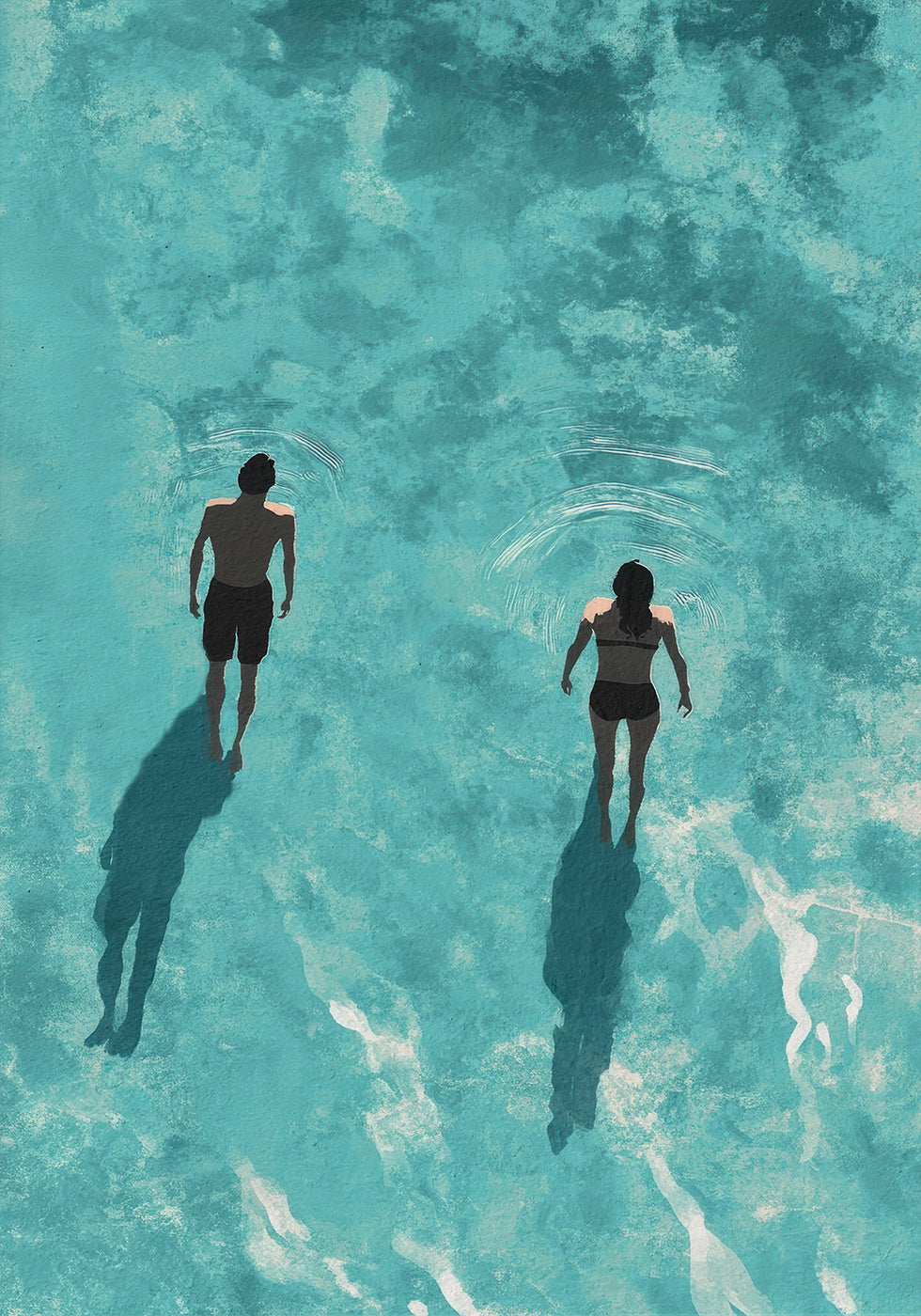 Beach Couple Poster