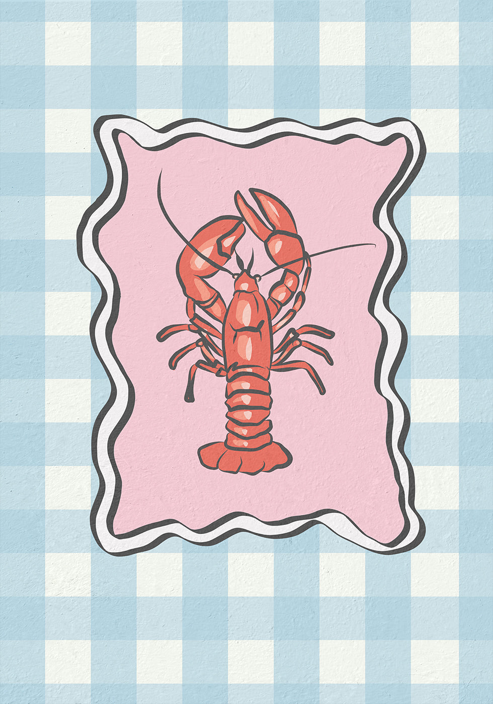 Lobster Illustration Poster
