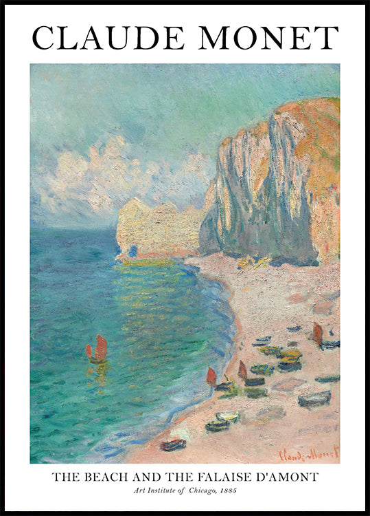 Claude Monet The Beach Plakat - Posterbox.no