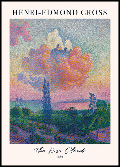 The Rose Cloud by Henri-Edmond Cross Poster