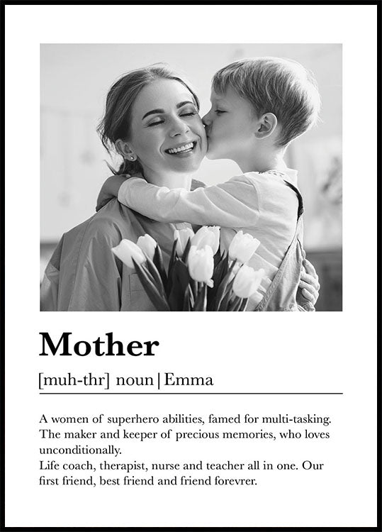 Personalized Mother Definition Poster